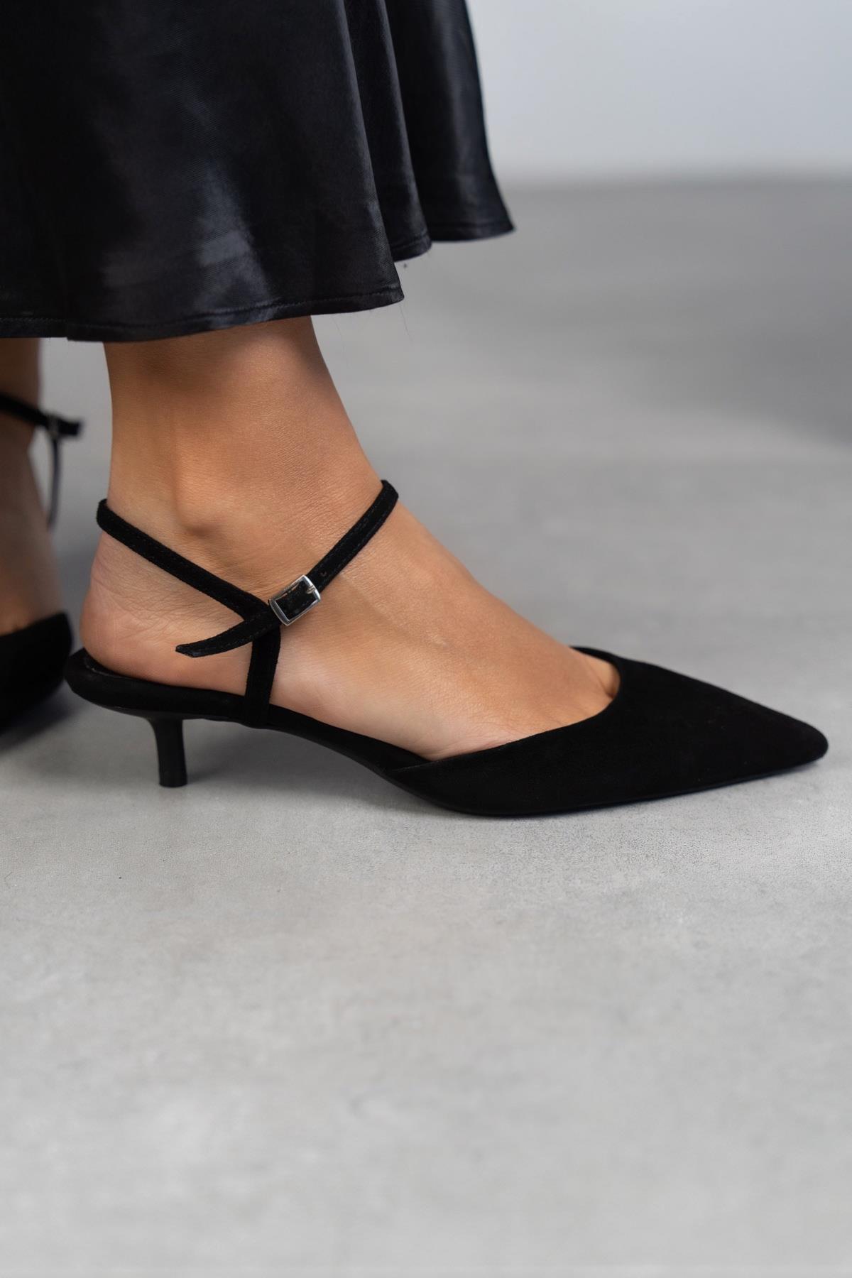 EMİLY SİYAH SÜET AYAKKABI SİYAH SÜET