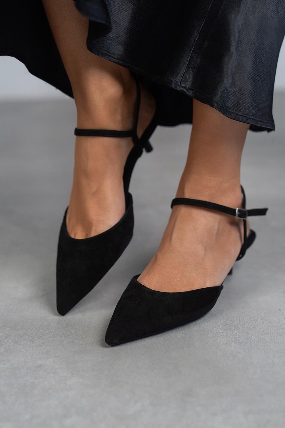 EMİLY SİYAH SÜET AYAKKABI SİYAH SÜET