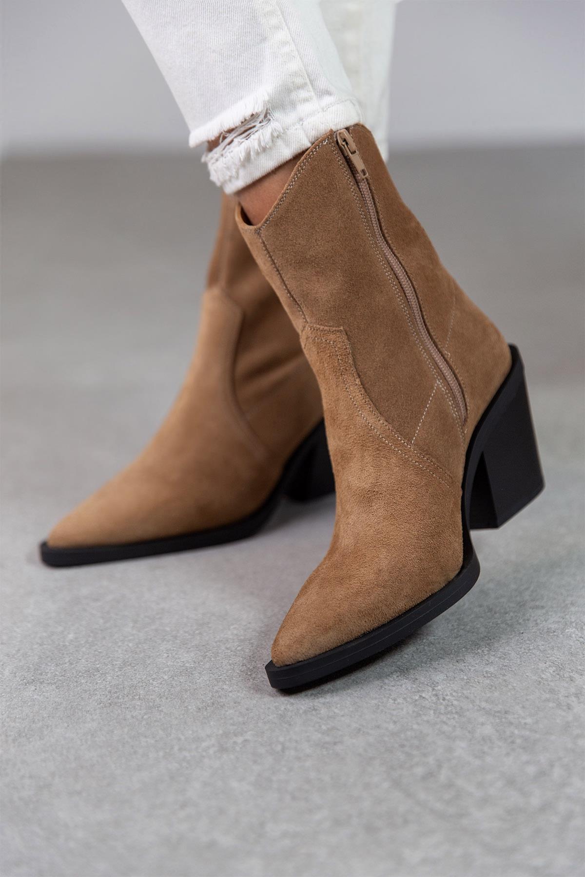 ESCAPE AÇIK KAHVE SÜET KOVBOY KAHVE