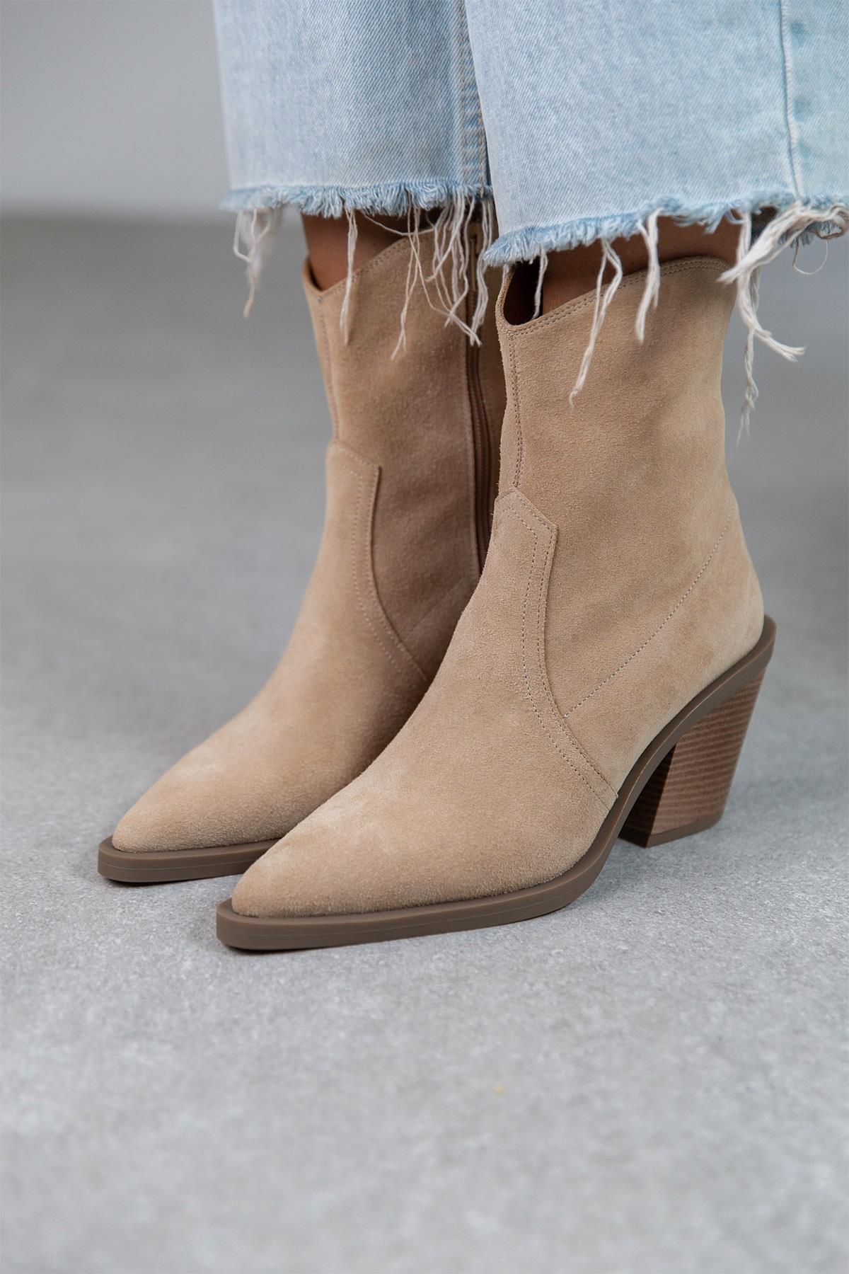 ESCAPE BEJ SÜET KOVBOY BEJ