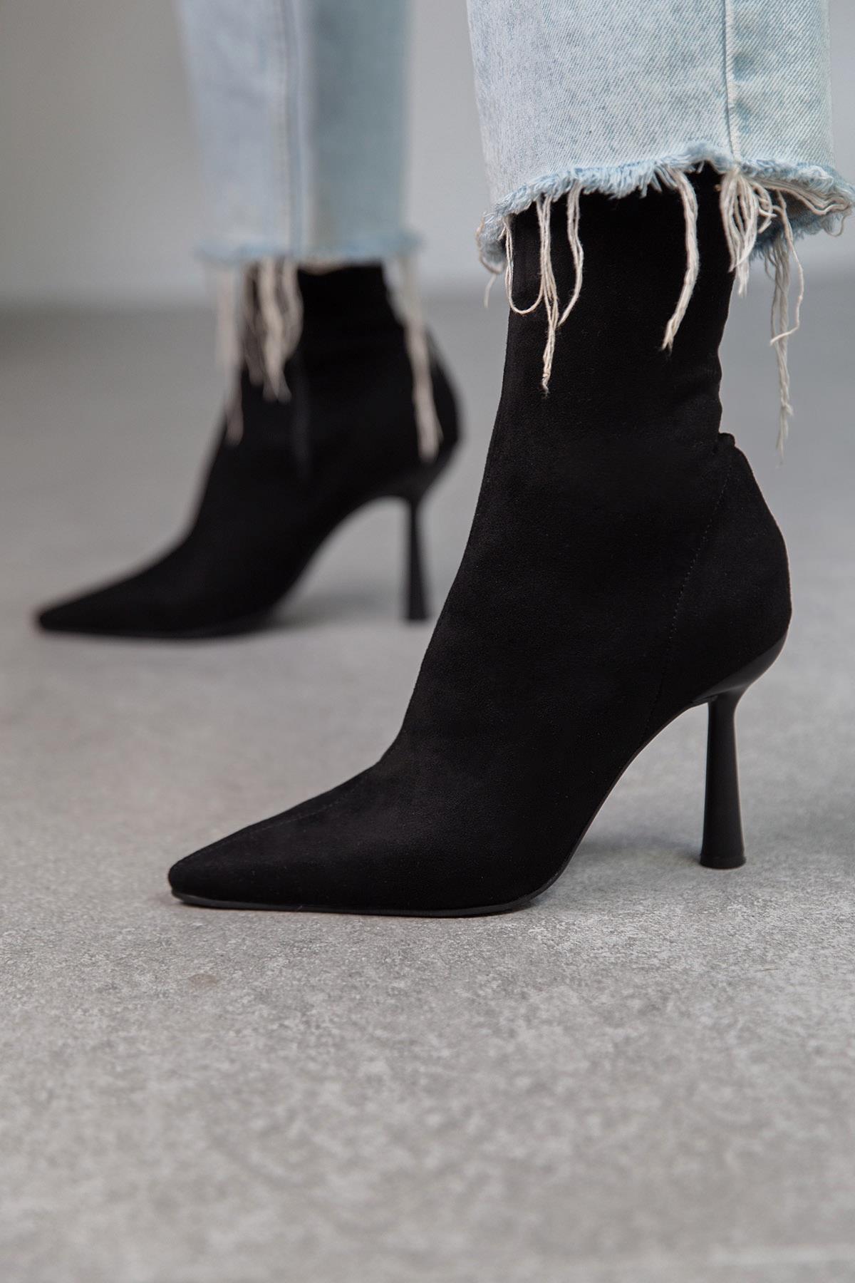 FALL STREÇ SİYAH SÜET BOT SİYAH