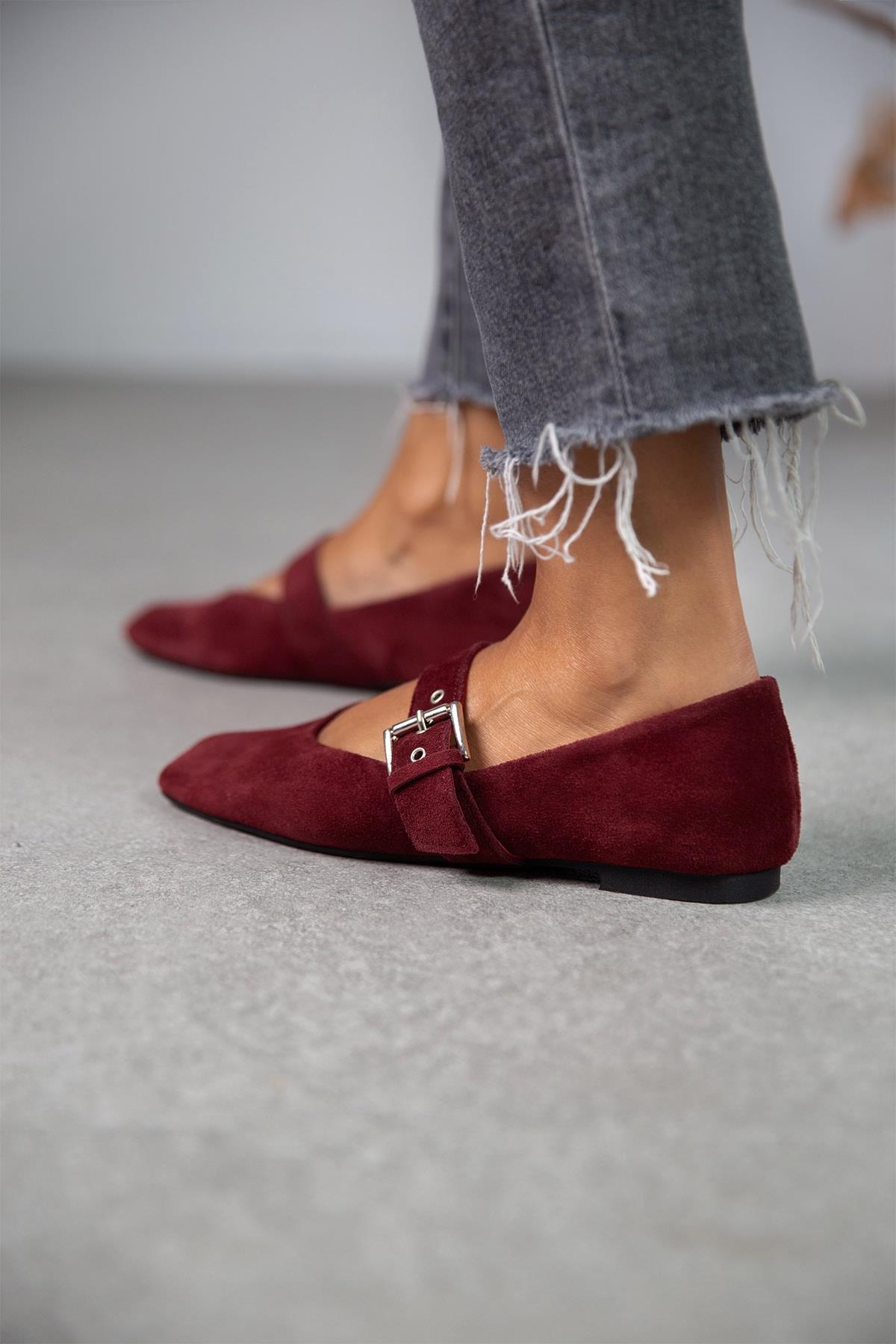 FOX BORDO SÜET BABET bordo