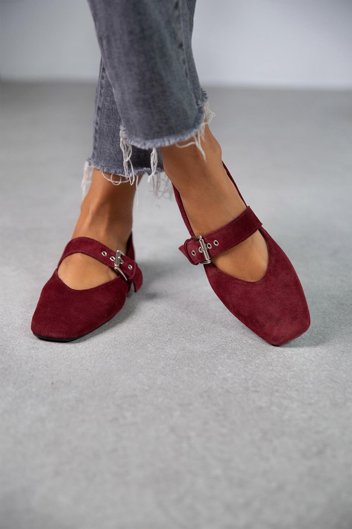 FOX BORDO SÜET BABET bordo