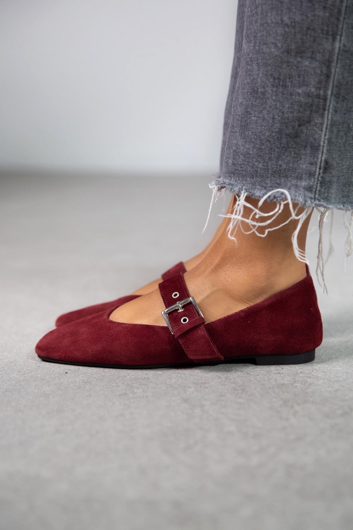 FOX BORDO SÜET BABET bordo