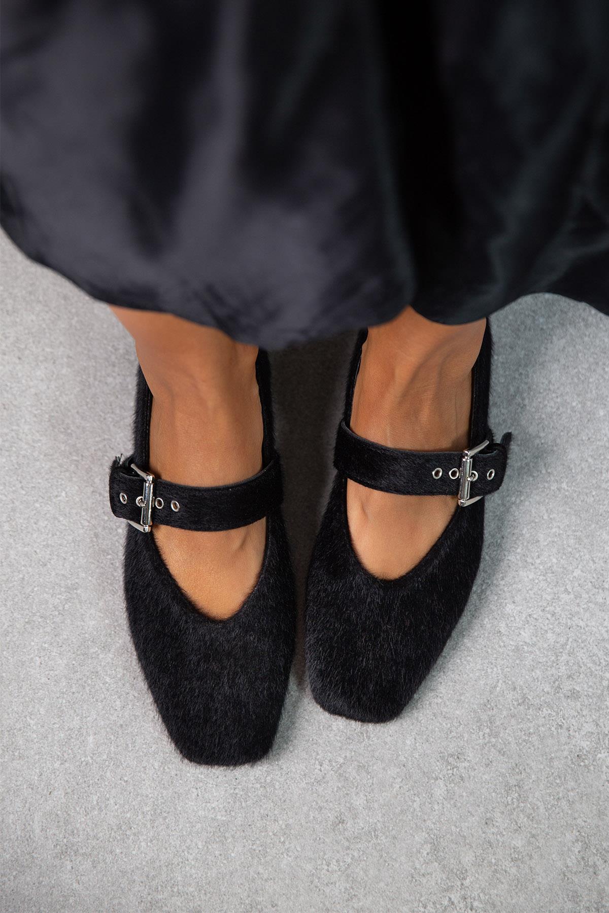 FOX SİYAH TÜYLÜ BABET SİYAH