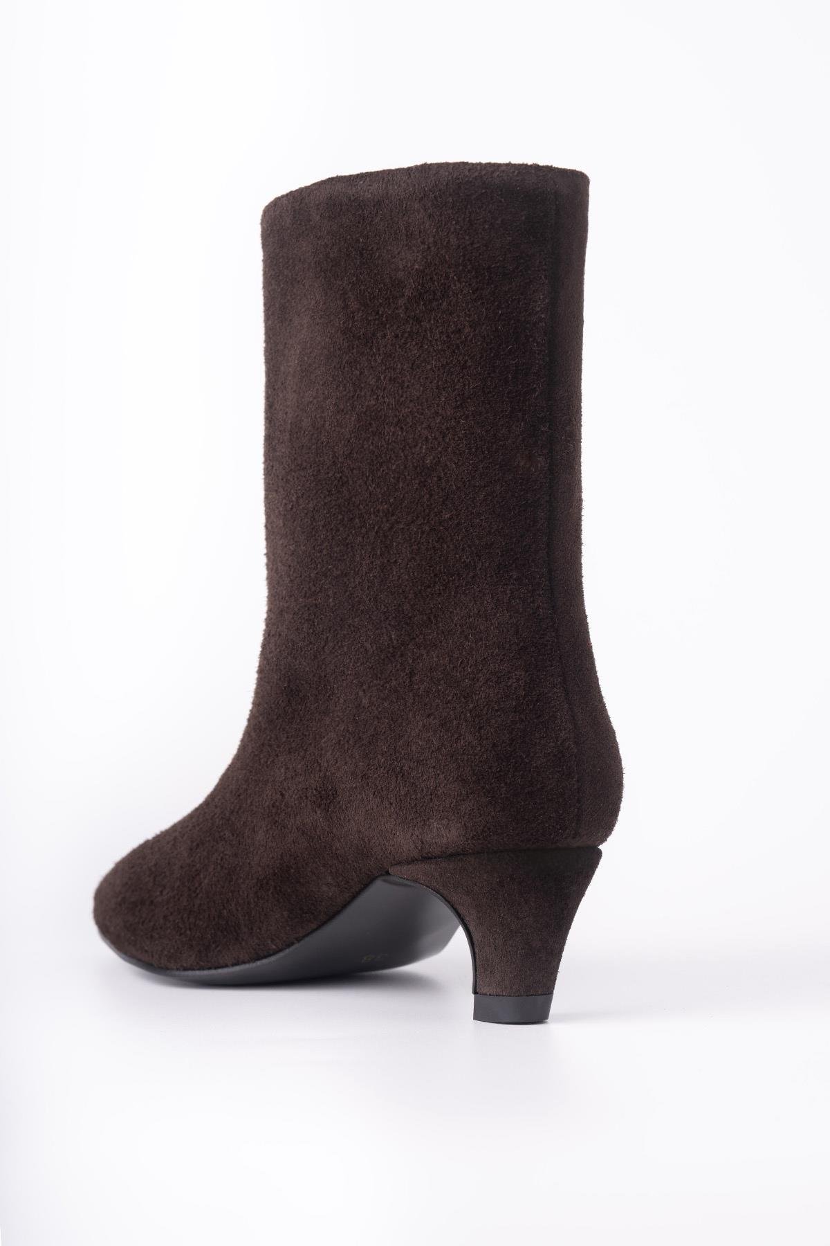 HERA KOYU KAHVE SÜET BOT- H KAHVE