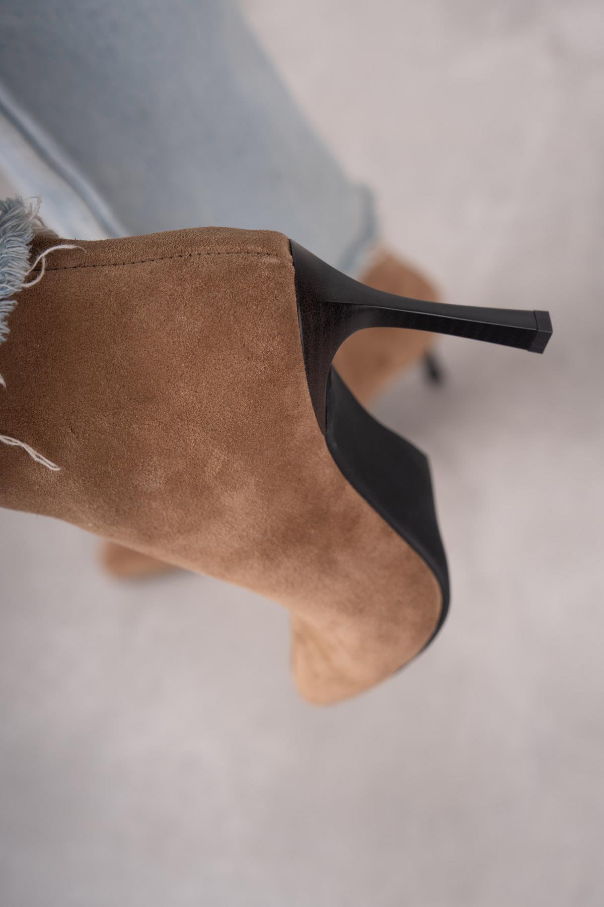 İSABEL AÇIK KAHVE SÜET BOT KAHVE