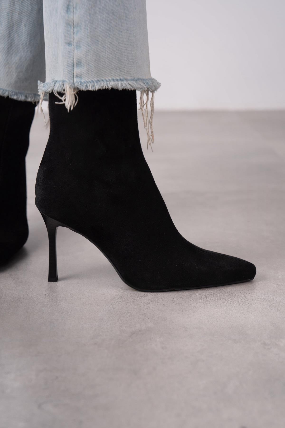 İSABEL SİYAH SÜET BOT SİYAH SÜET