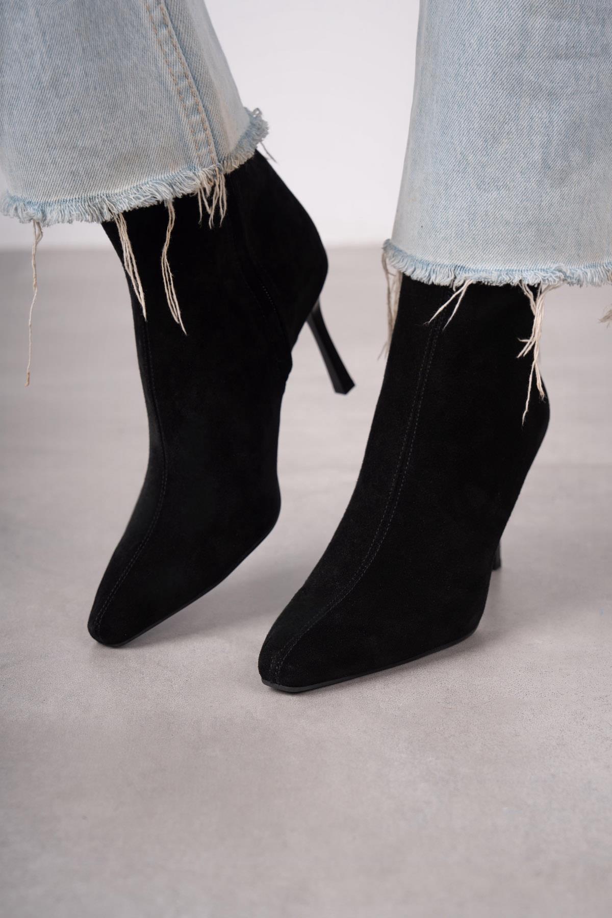 İSABEL SİYAH SÜET BOT SİYAH SÜET