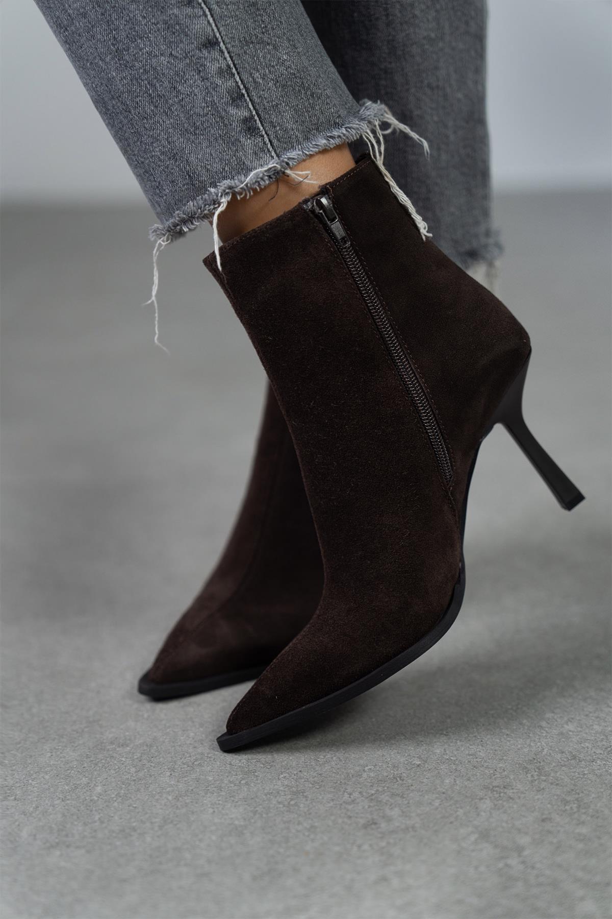 JANET KOYU KAHVE SÜET BOT KAHVE