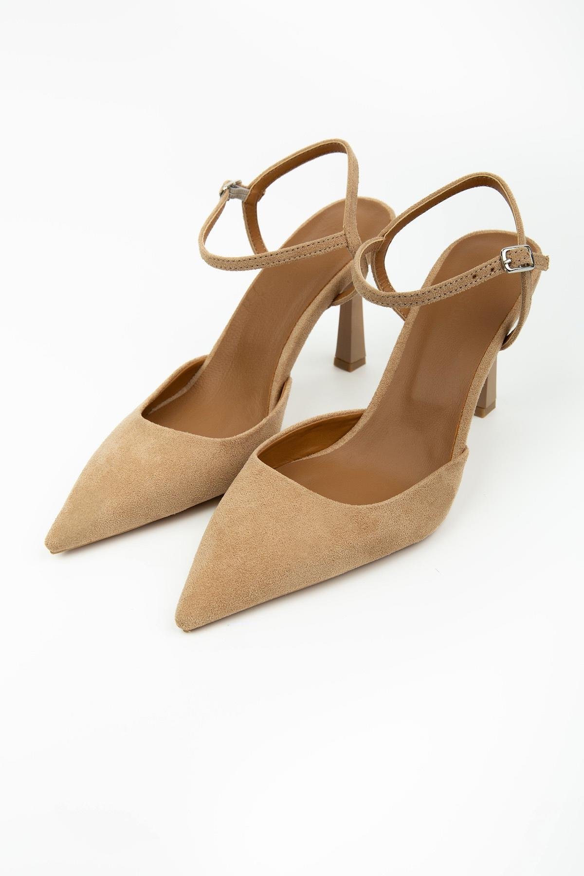 JENNY BEJ SÜET STİLETTO BEJ SÜET