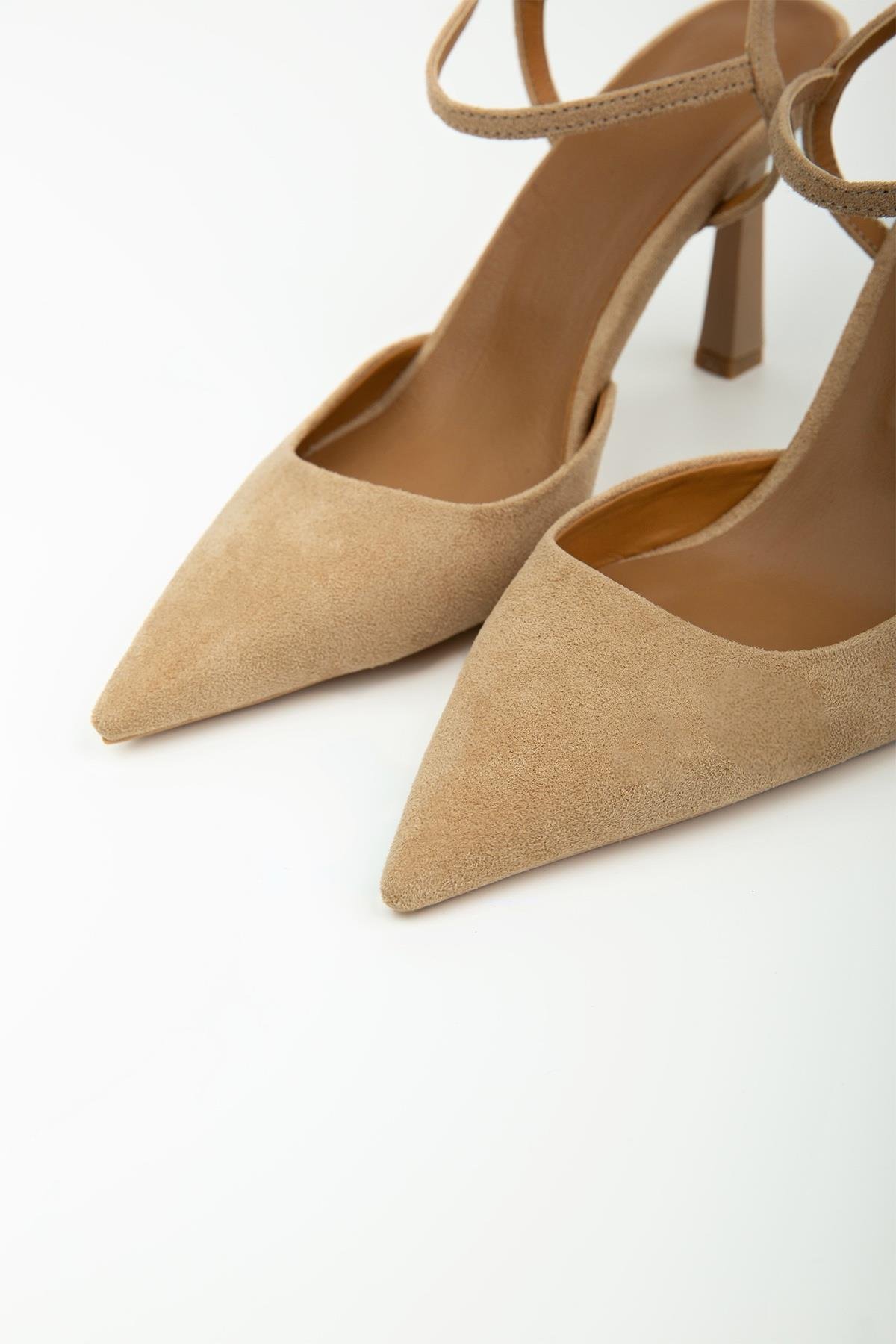 JENNY BEJ SÜET STİLETTO BEJ SÜET