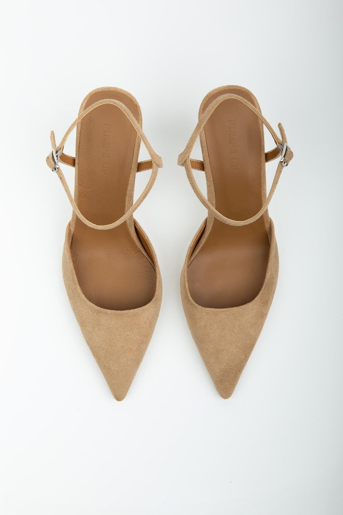 JENNY BEJ SÜET STİLETTO BEJ SÜET