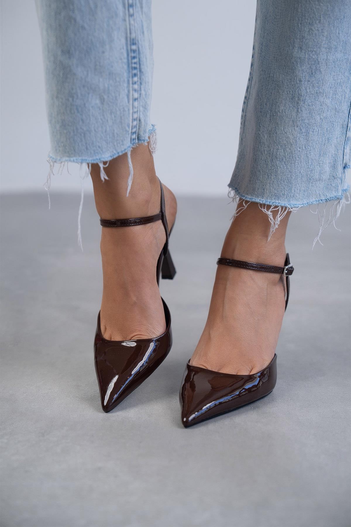 JENNY KAHVE RUGAN STİLETTO KAHVE