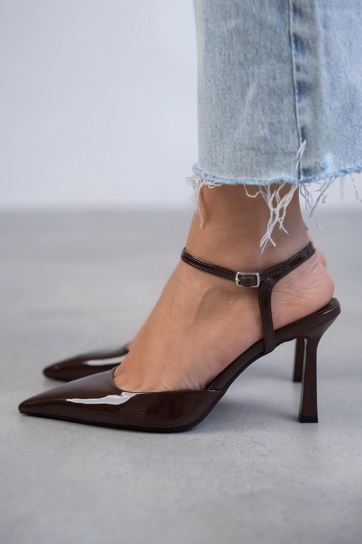 JENNY KAHVE RUGAN STİLETTO KAHVE