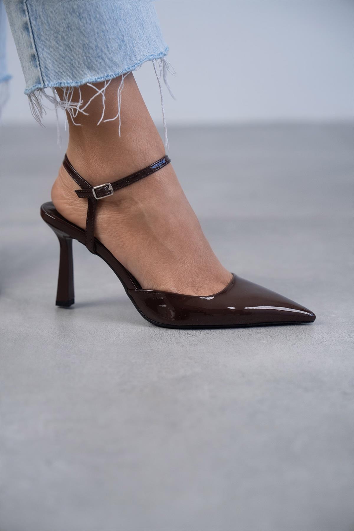 JENNY KAHVE RUGAN STİLETTO KAHVE