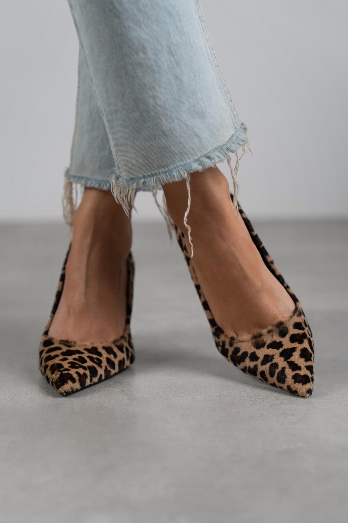 LARA LEO HAKİKİ DERİ STİLETTO LEO