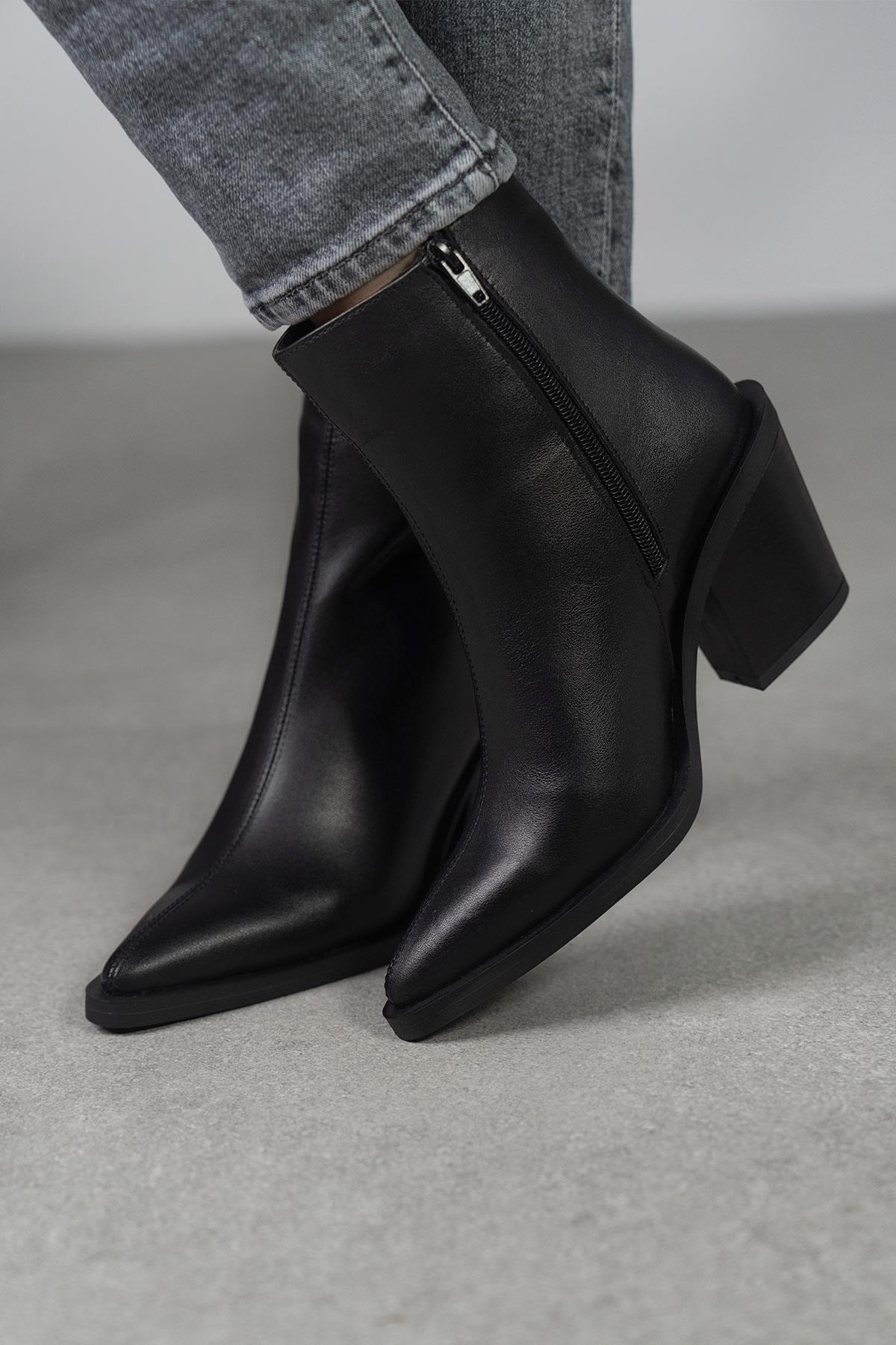 LAST SİYAH DERİ BOT SİYAH DERİ