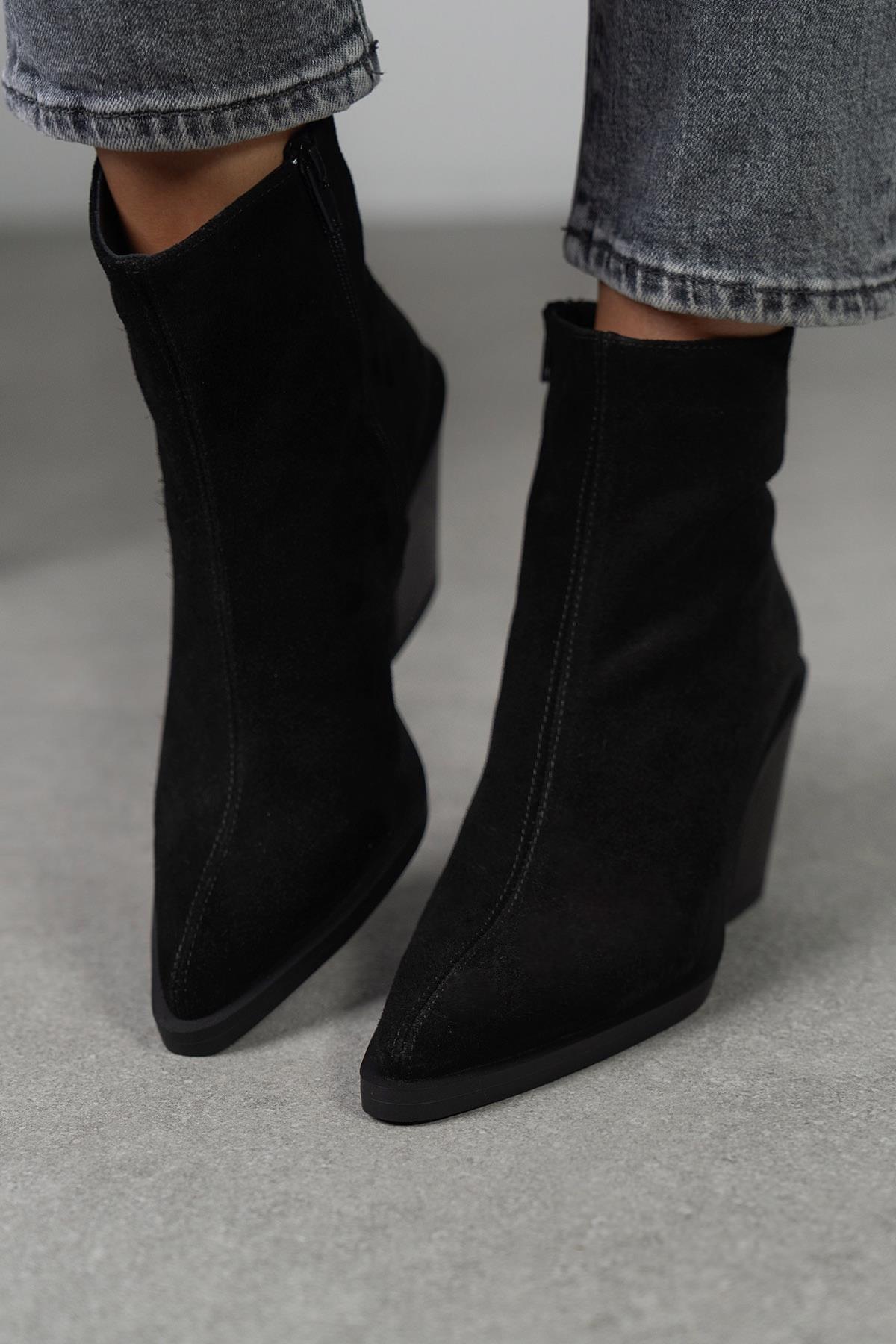 LAST SİYAH SÜET BOT SİYAH SÜET