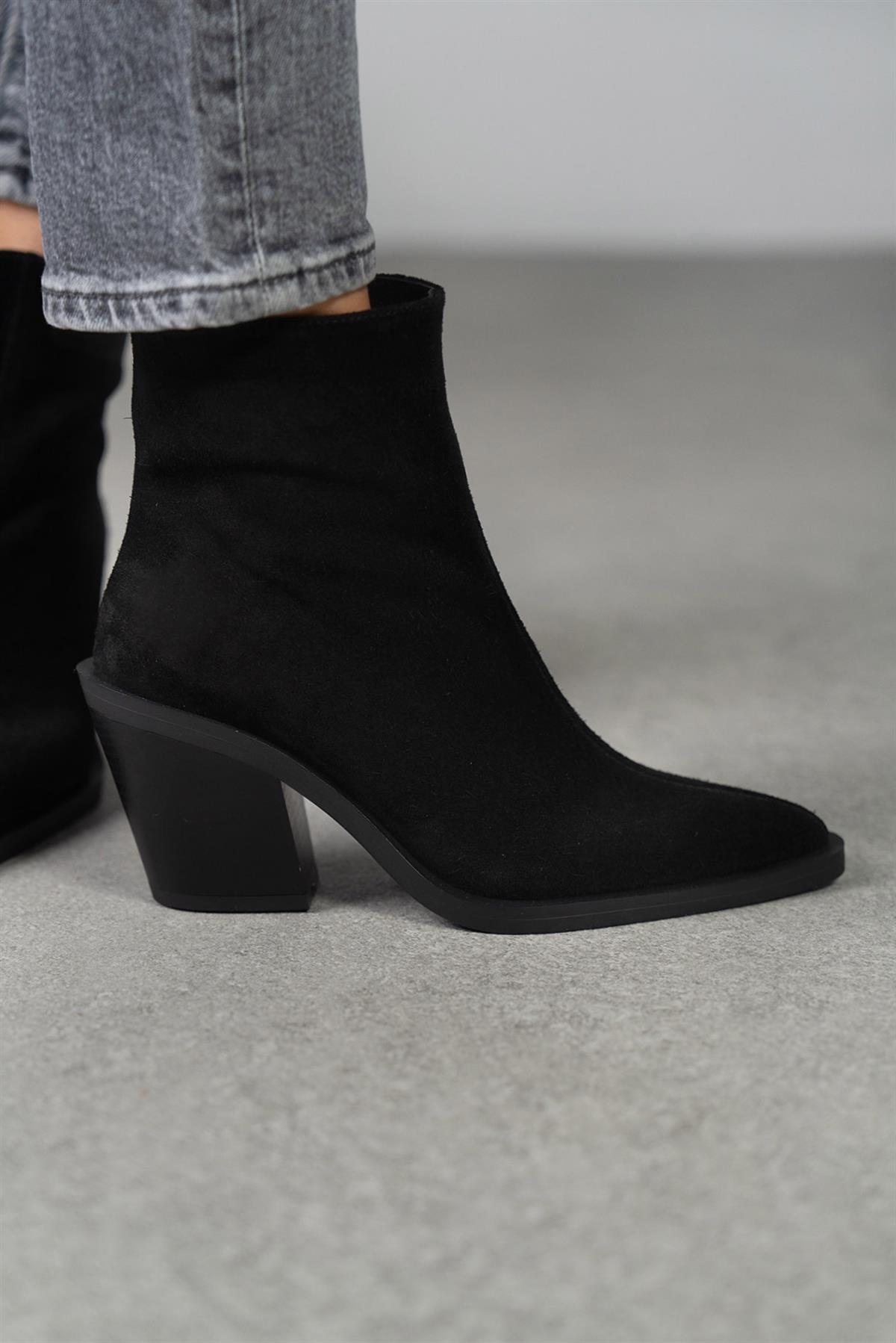 LAST SİYAH SÜET BOT SİYAH SÜET