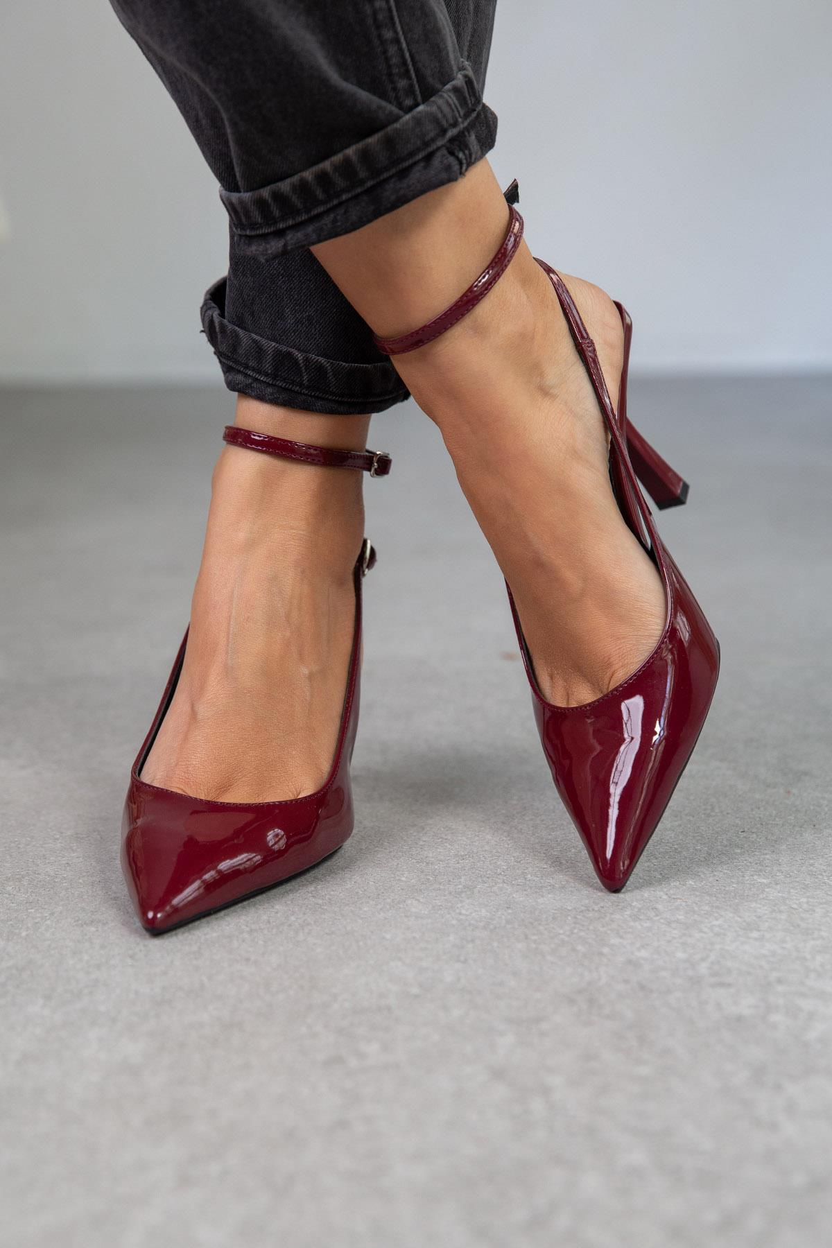 LENA BORDO RUGAN AYAKKABI bordo