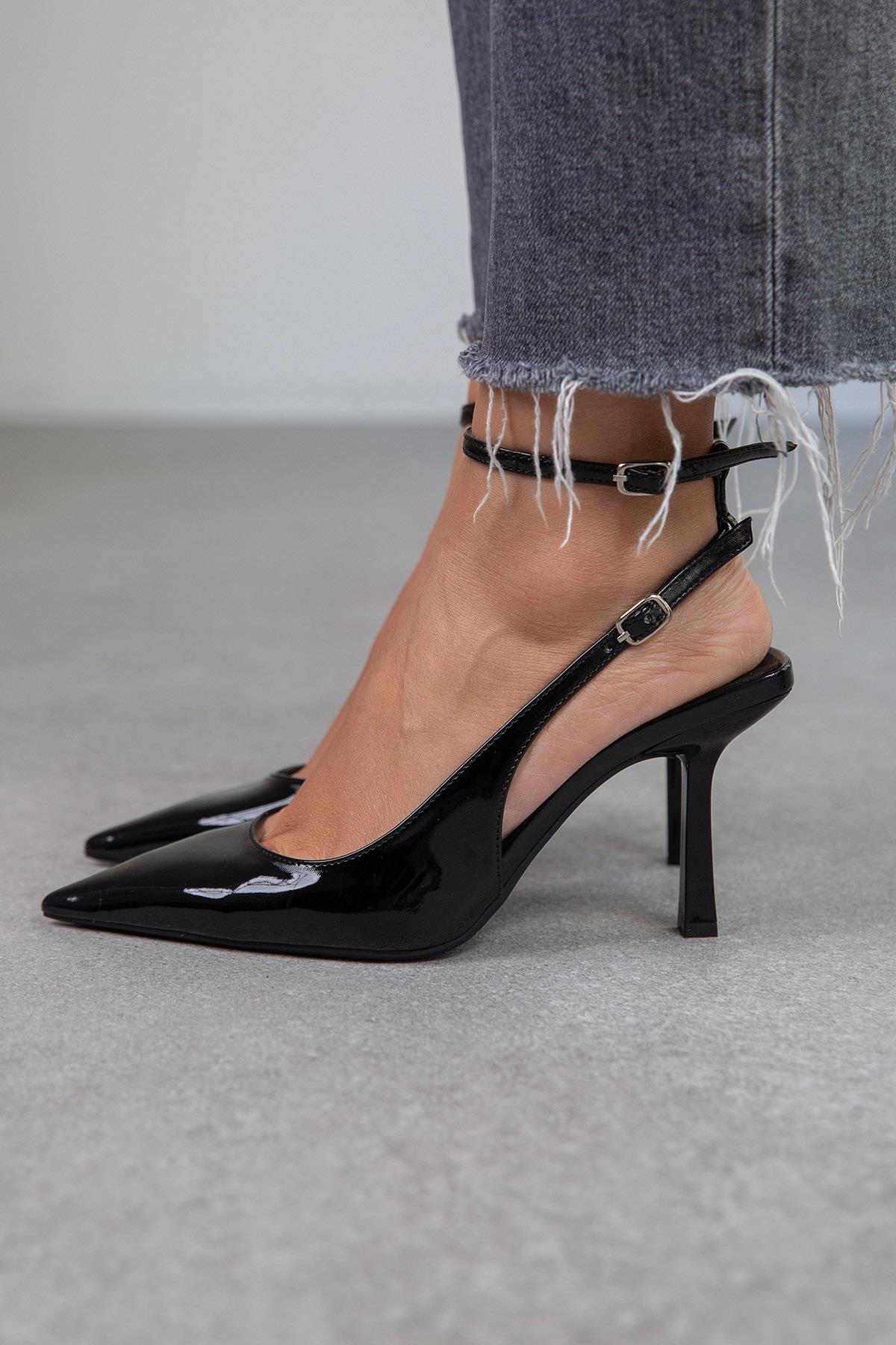 LENA SİYAH RUGAN AYAKKABI SİYAH