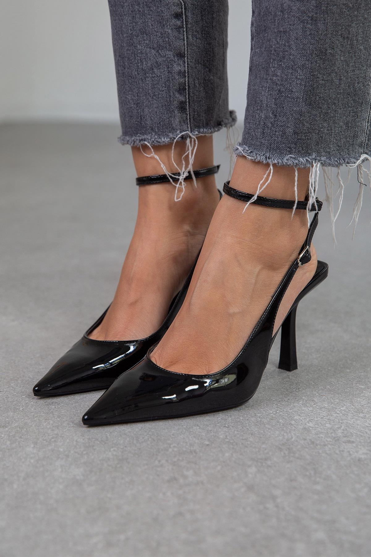 LENA SİYAH RUGAN AYAKKABI SİYAH