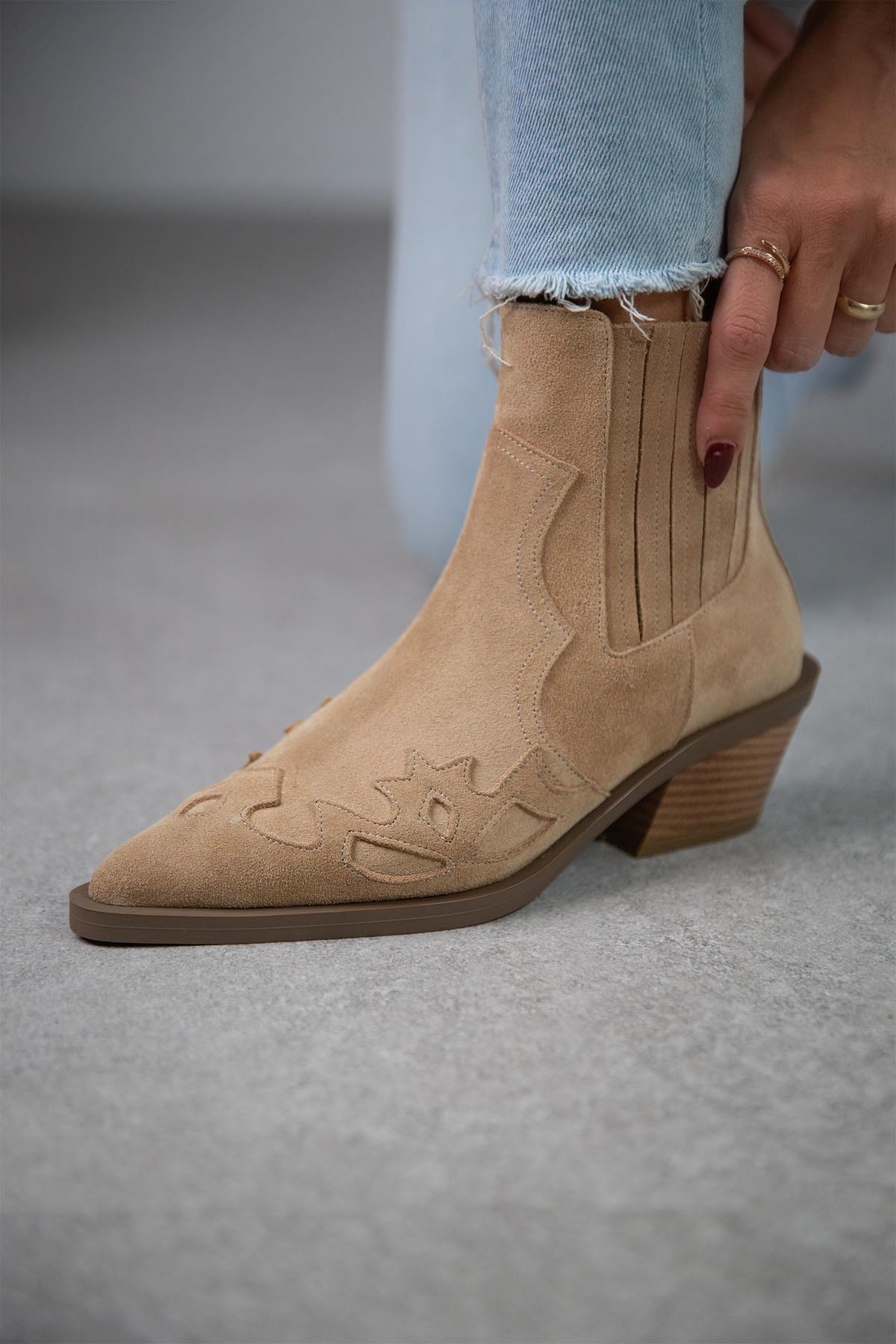 LUİS BEJ SÜET KOVBOY BEJ SÜET