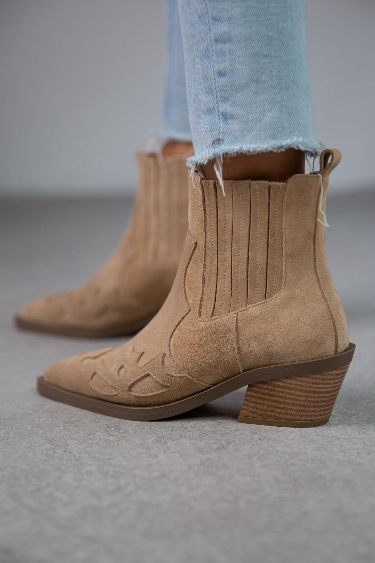 LUİS BEJ SÜET KOVBOY BEJ SÜET