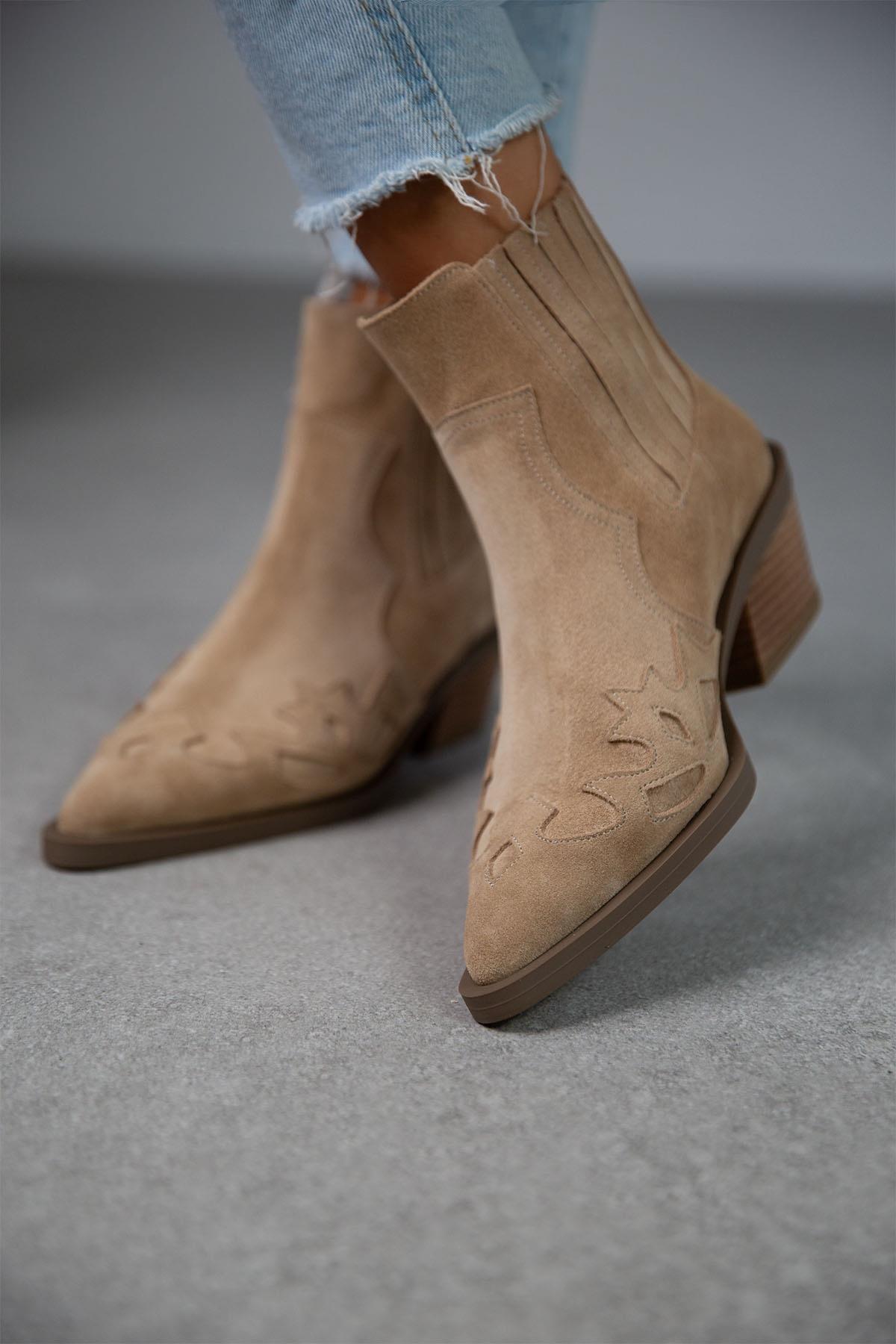 LUİS BEJ SÜET KOVBOY BEJ SÜET