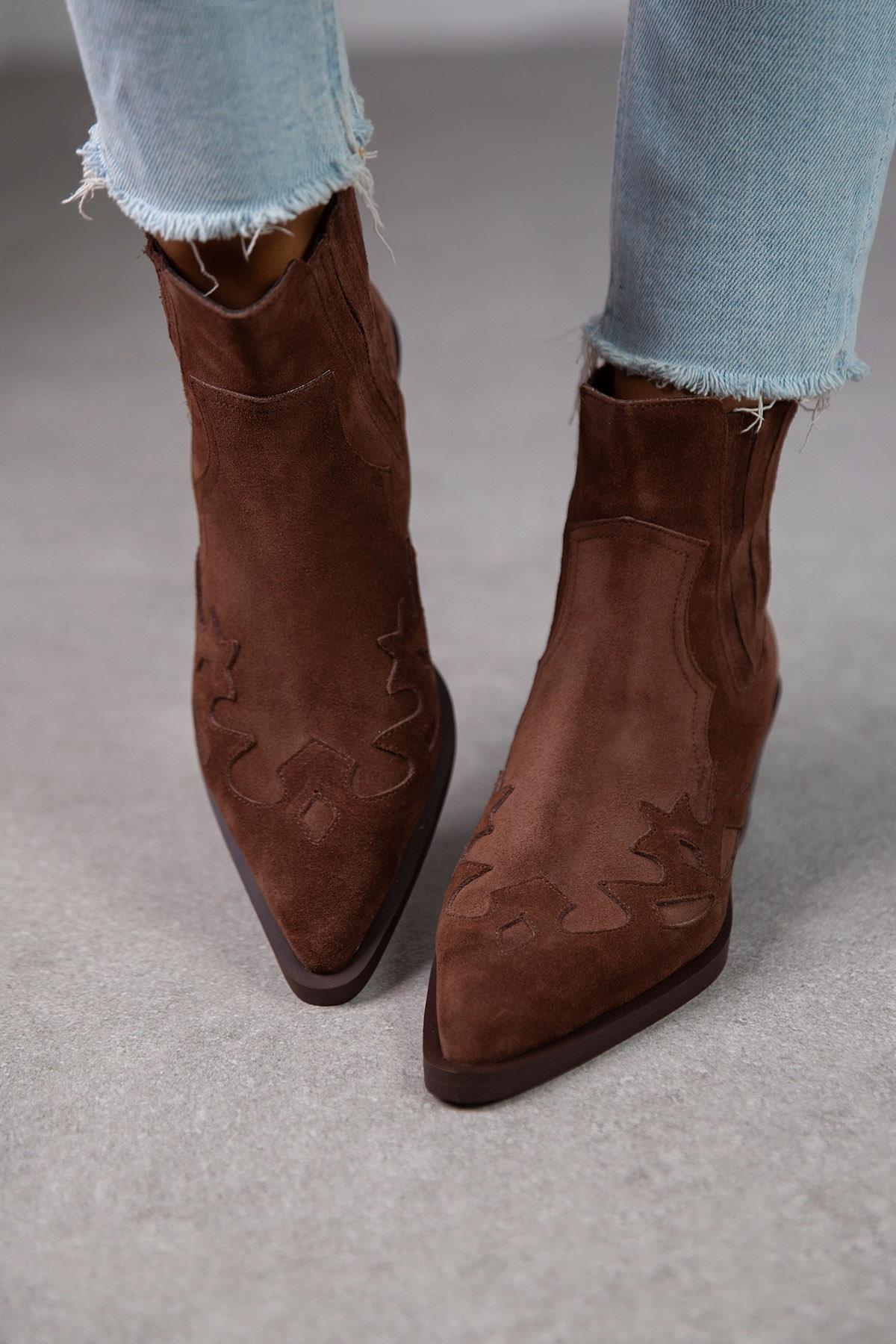 LUİS KAHVE SÜET KOVBOY KAHVE