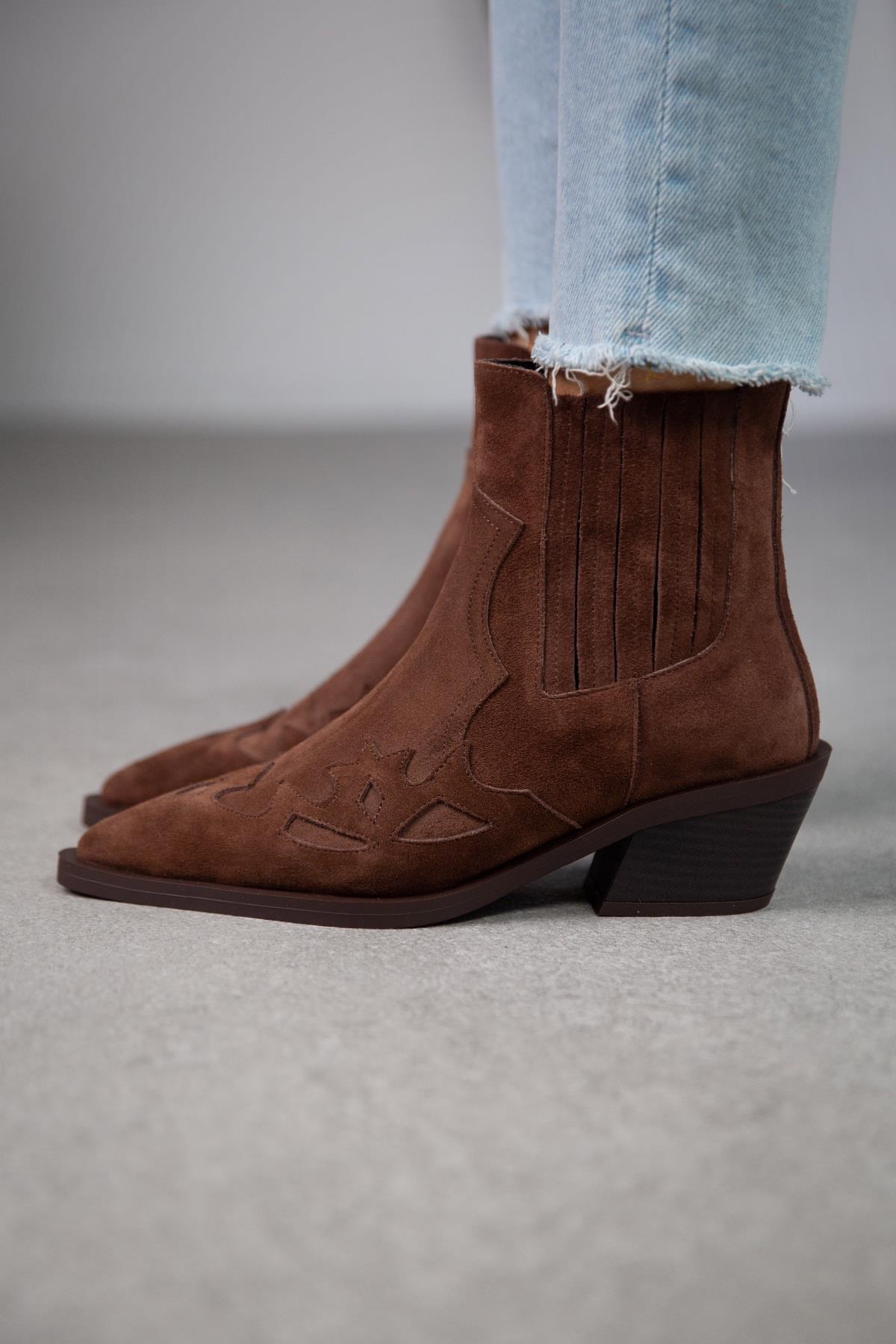 LUİS KAHVE SÜET KOVBOY KAHVE