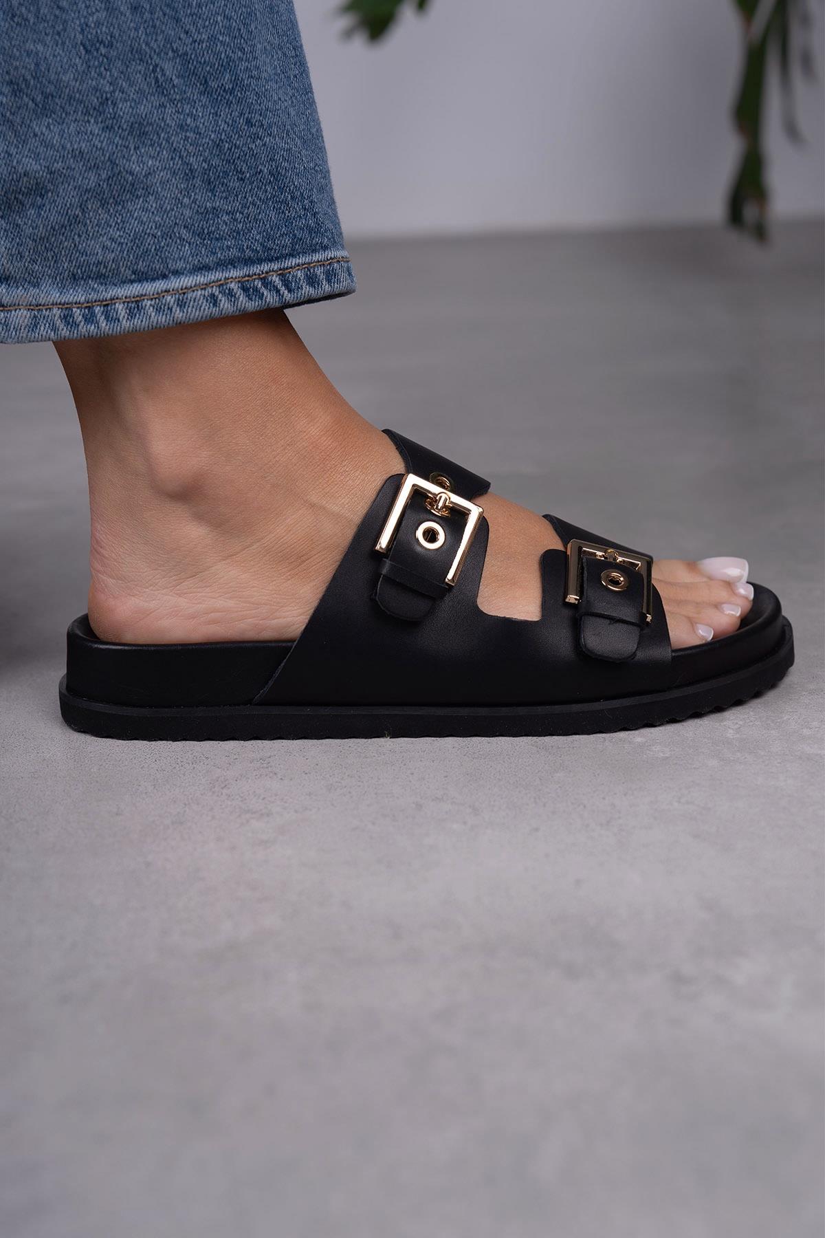 MANDY SİYAH DERİ TERLİK SİYAH DERİ