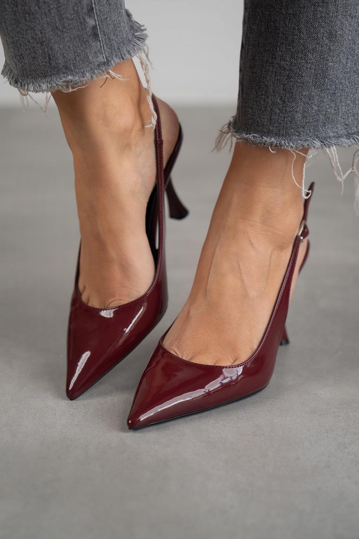 MİSS BORDO RUGAN STİLETTO bordo