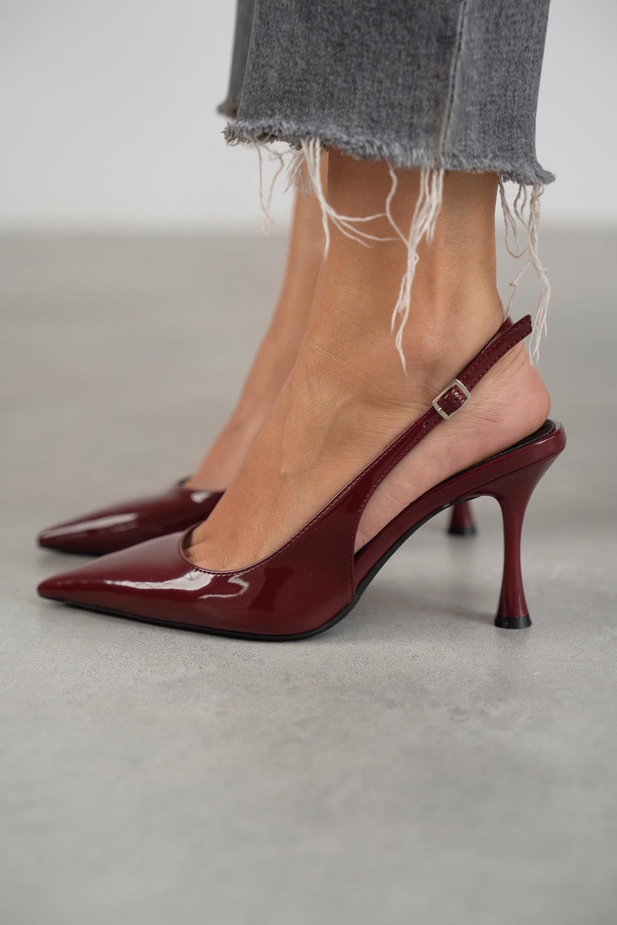 MİSS BORDO RUGAN STİLETTO bordo