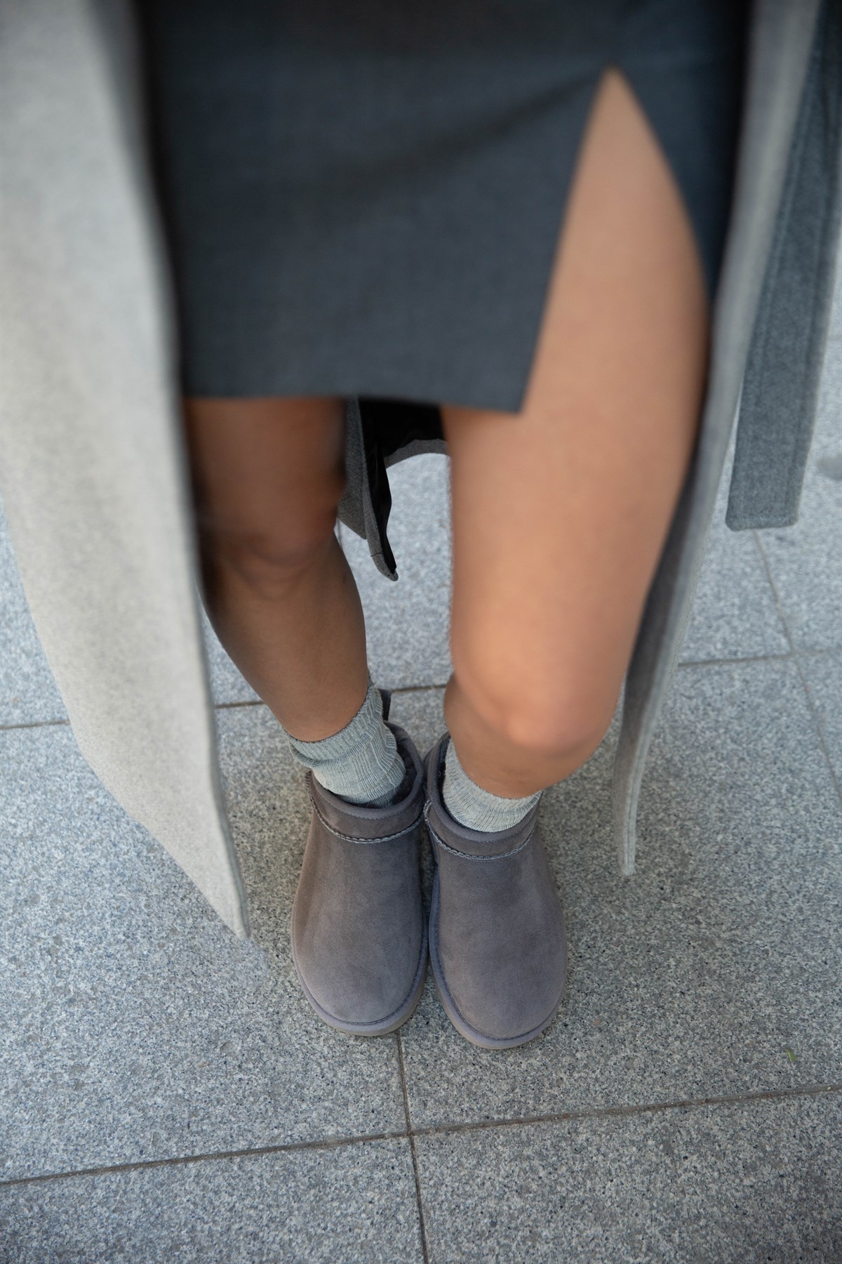 MOON GRİ SÜET BOT GRİ