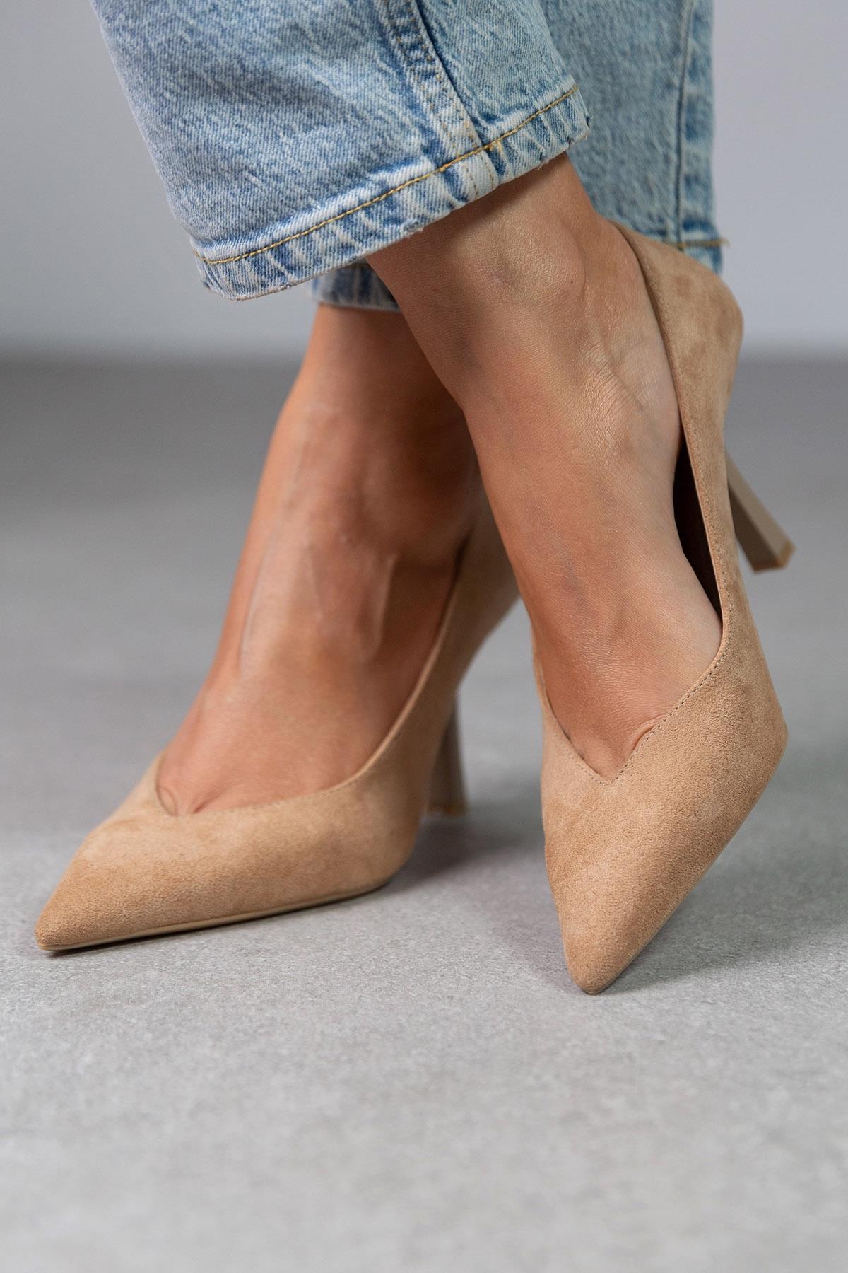 MYRA BEJ SÜET STİLETTO BEJ