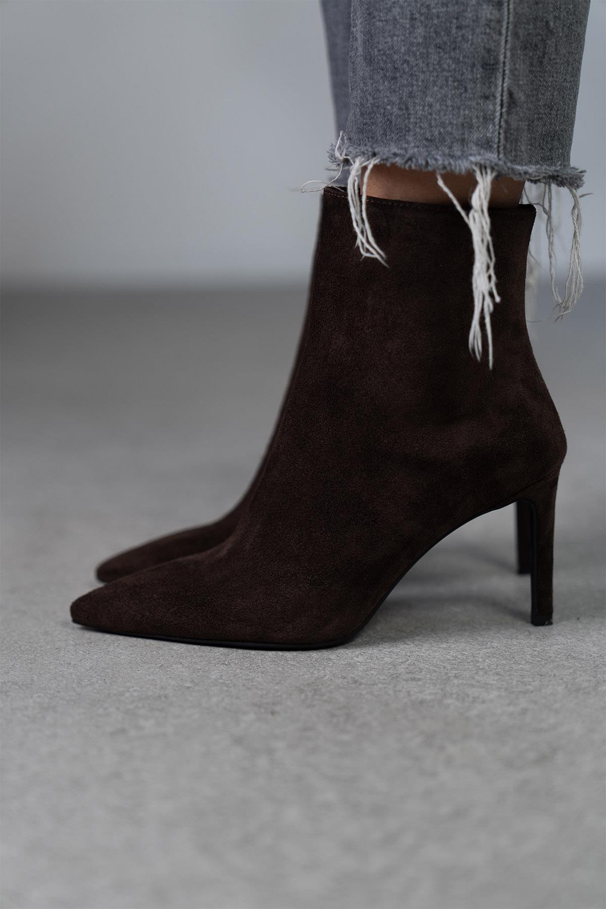 PARİS KOYU KAHVE SÜET BOT KAHVE