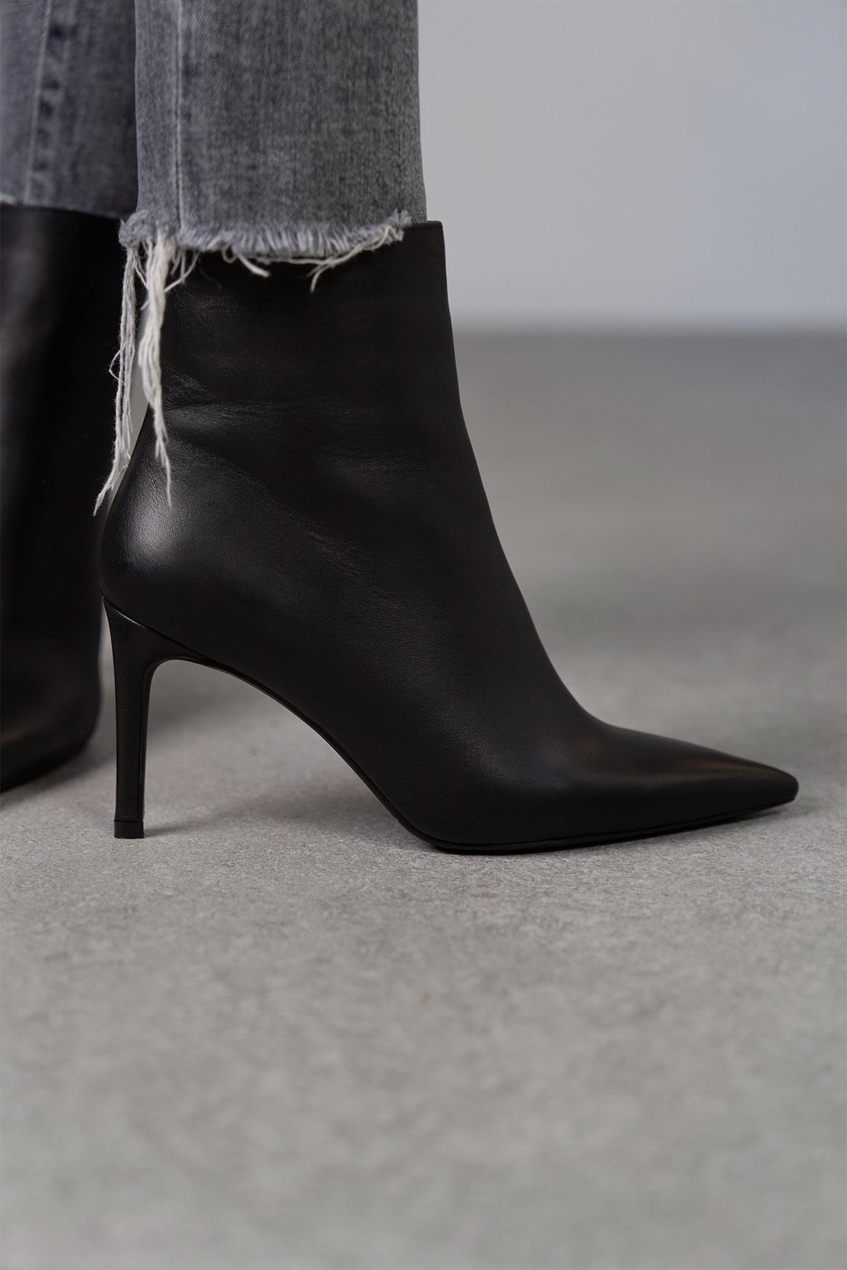 PARİS SİYAH DERİ BOT SİYAH DERİ