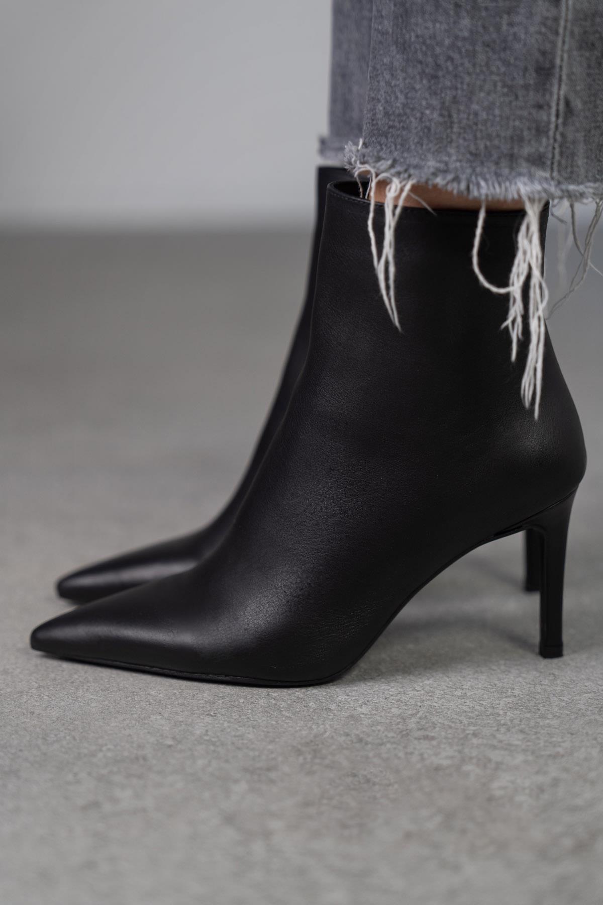 PARİS SİYAH DERİ BOT SİYAH DERİ