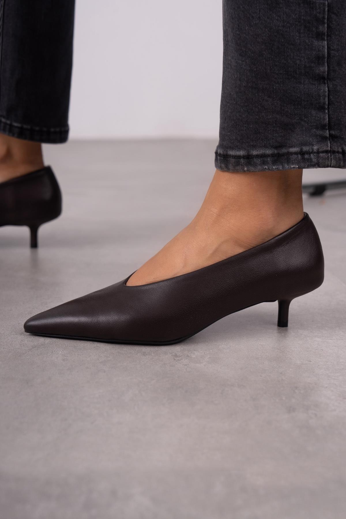 PORTO KAHVE DERİ AYAKKABI KAHVE