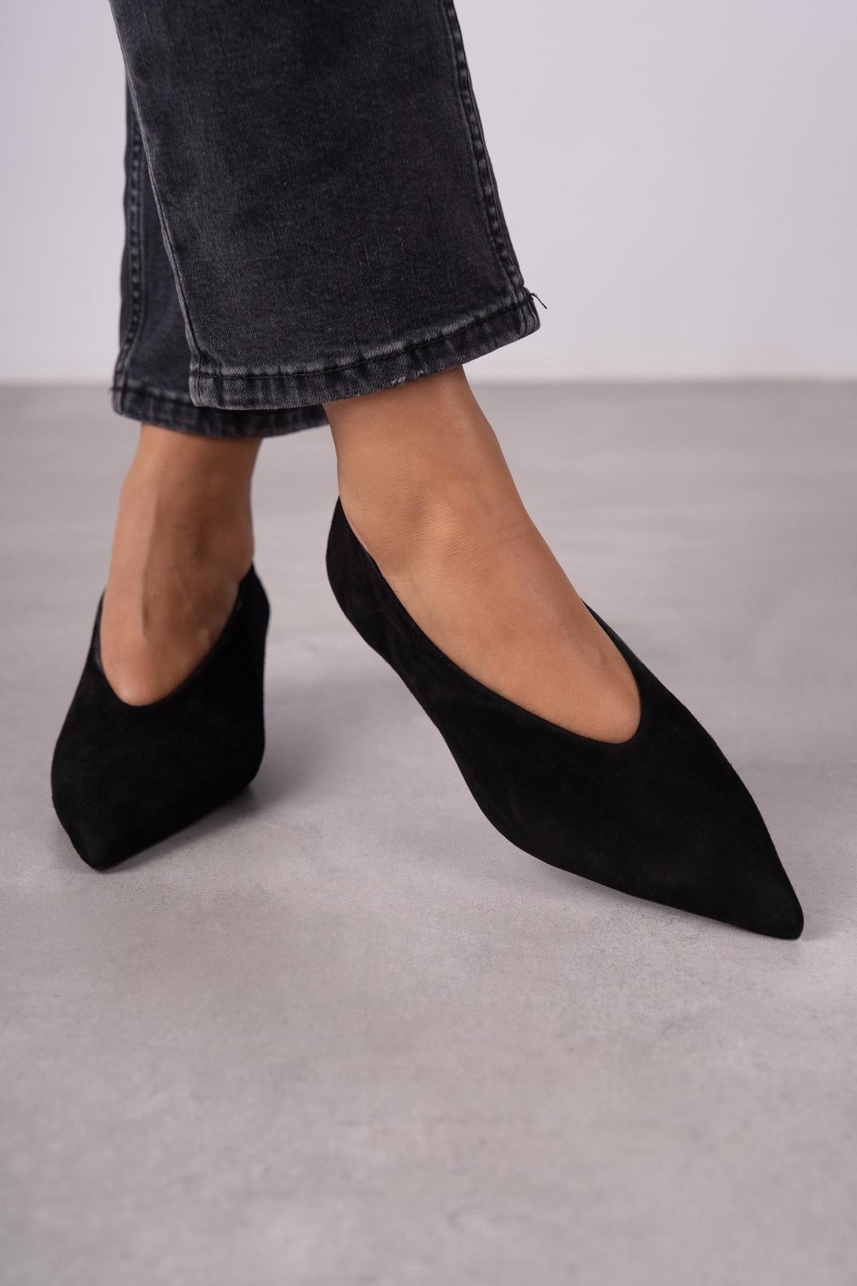 PORTO SİYAH SÜET AYAKKABI SİYAH SÜET