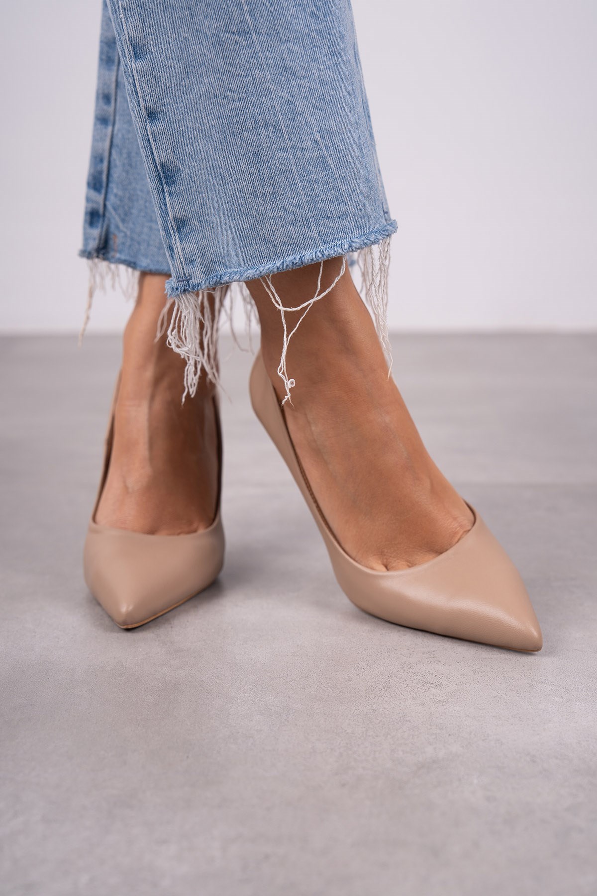 QUEEN TEN DERİ STİLETTO TEN DERİ