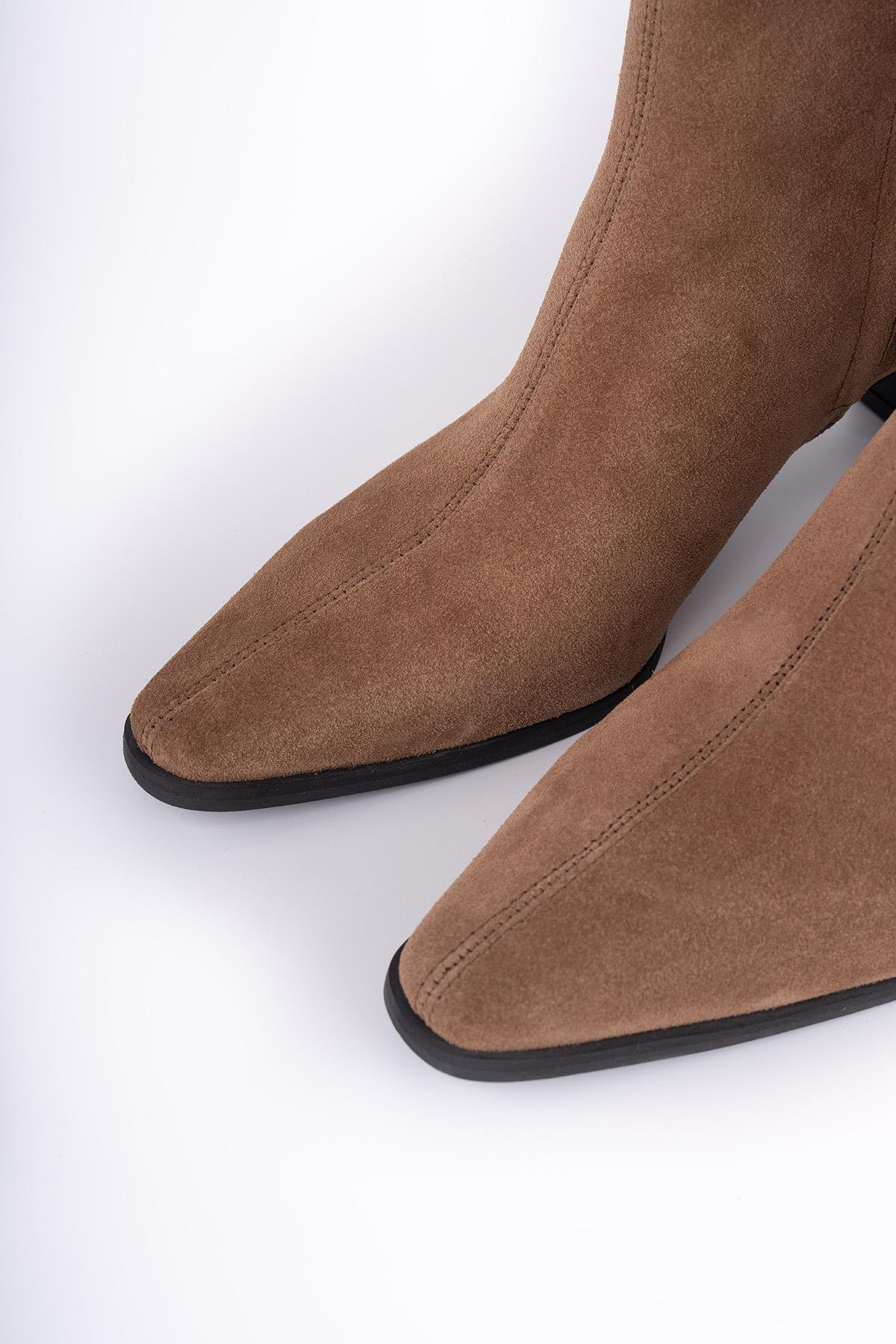 RENDA AÇIK KAHVE SÜET BOT KAHVE