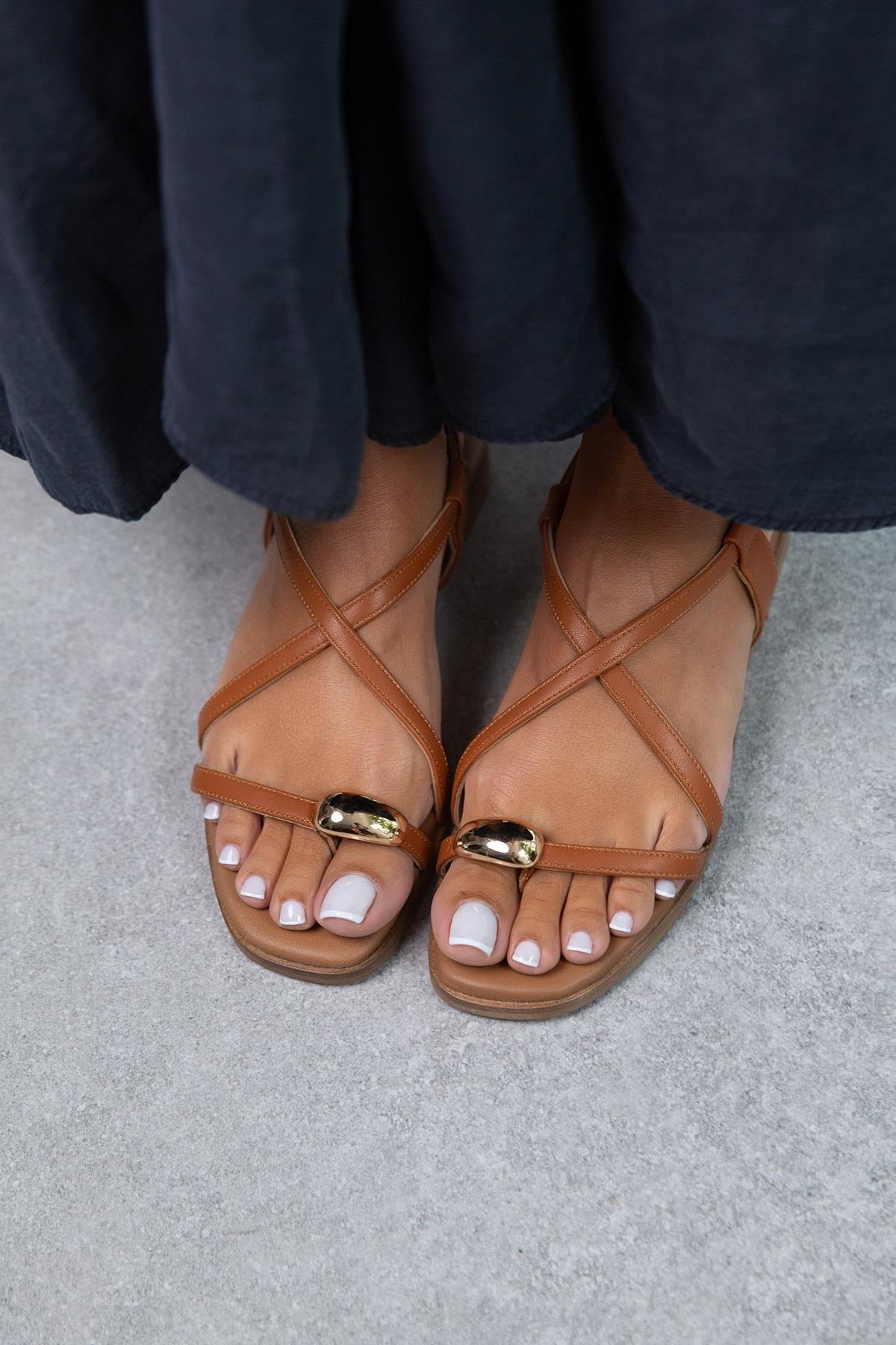 RİVER TABA SANDALET TABA