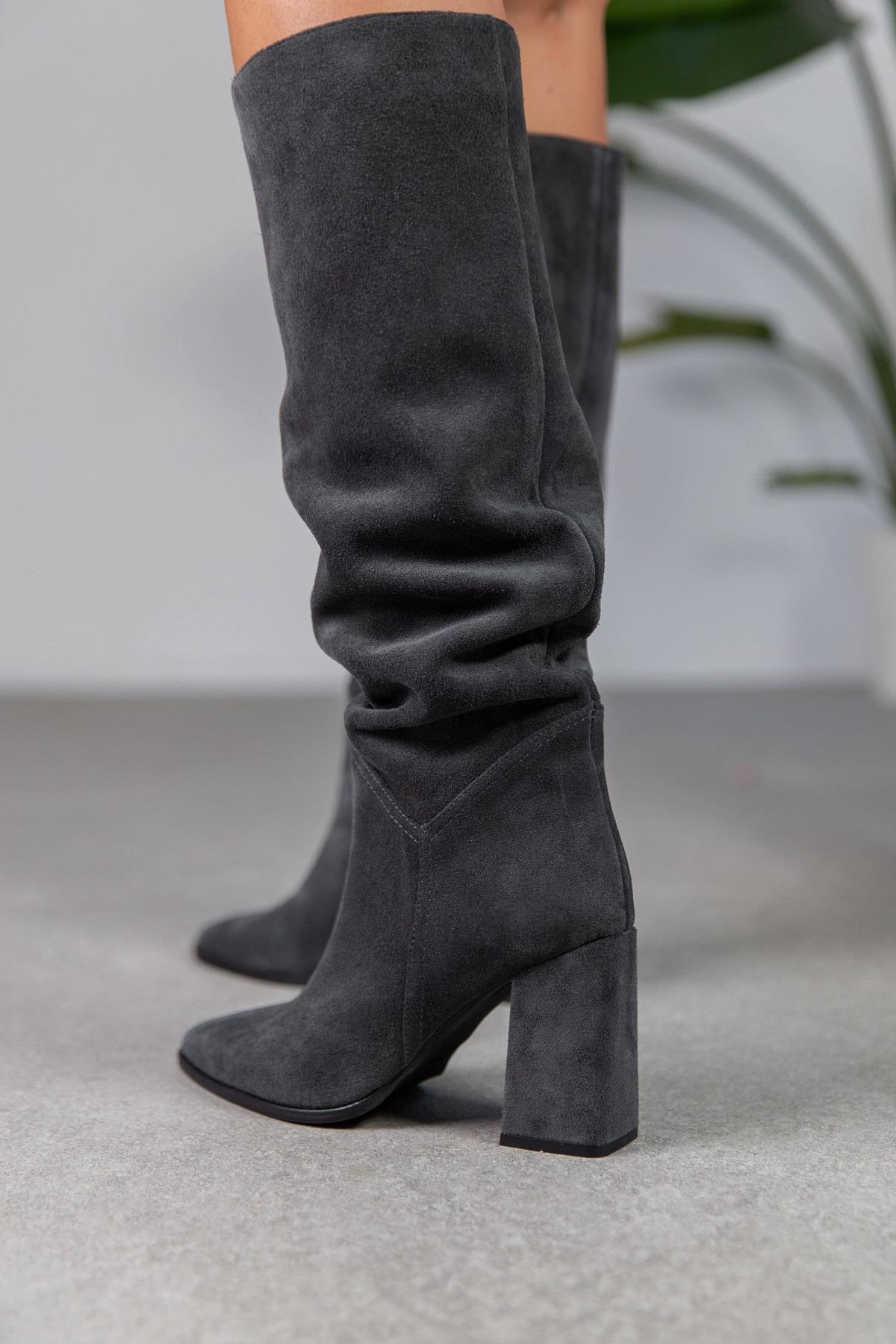 RUSH FÜME SÜET ÇİZME FÜME