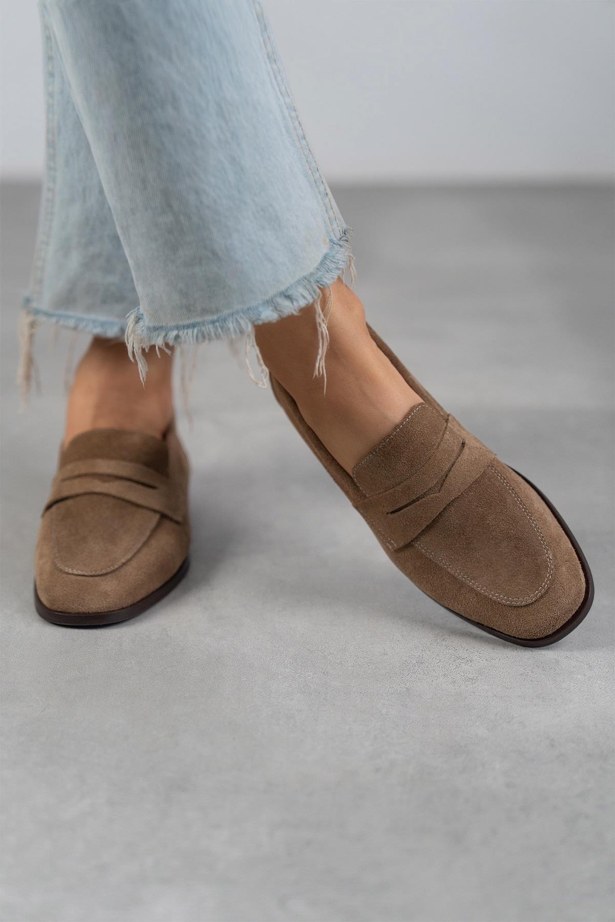 SANDER AÇIK KAHVE SÜET AYAKKABI KAHVE