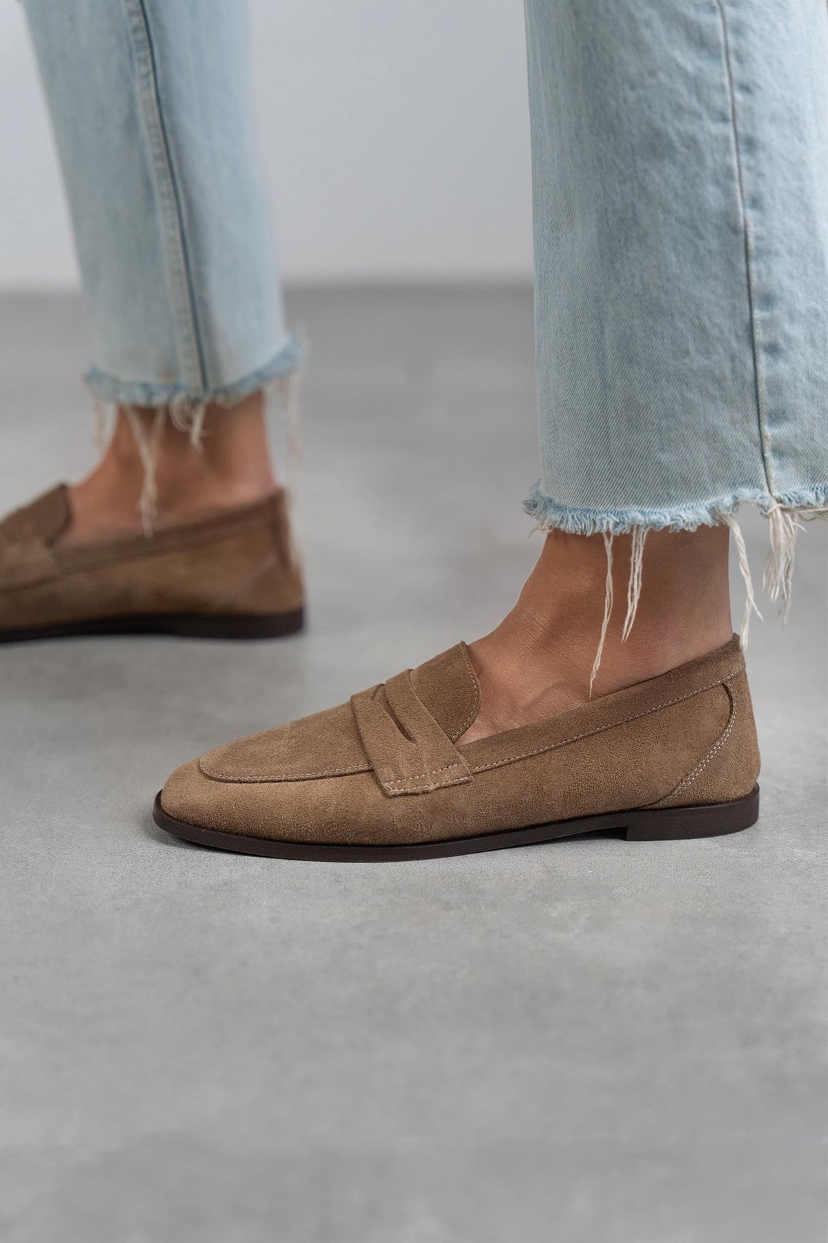 SANDER AÇIK KAHVE SÜET AYAKKABI KAHVE