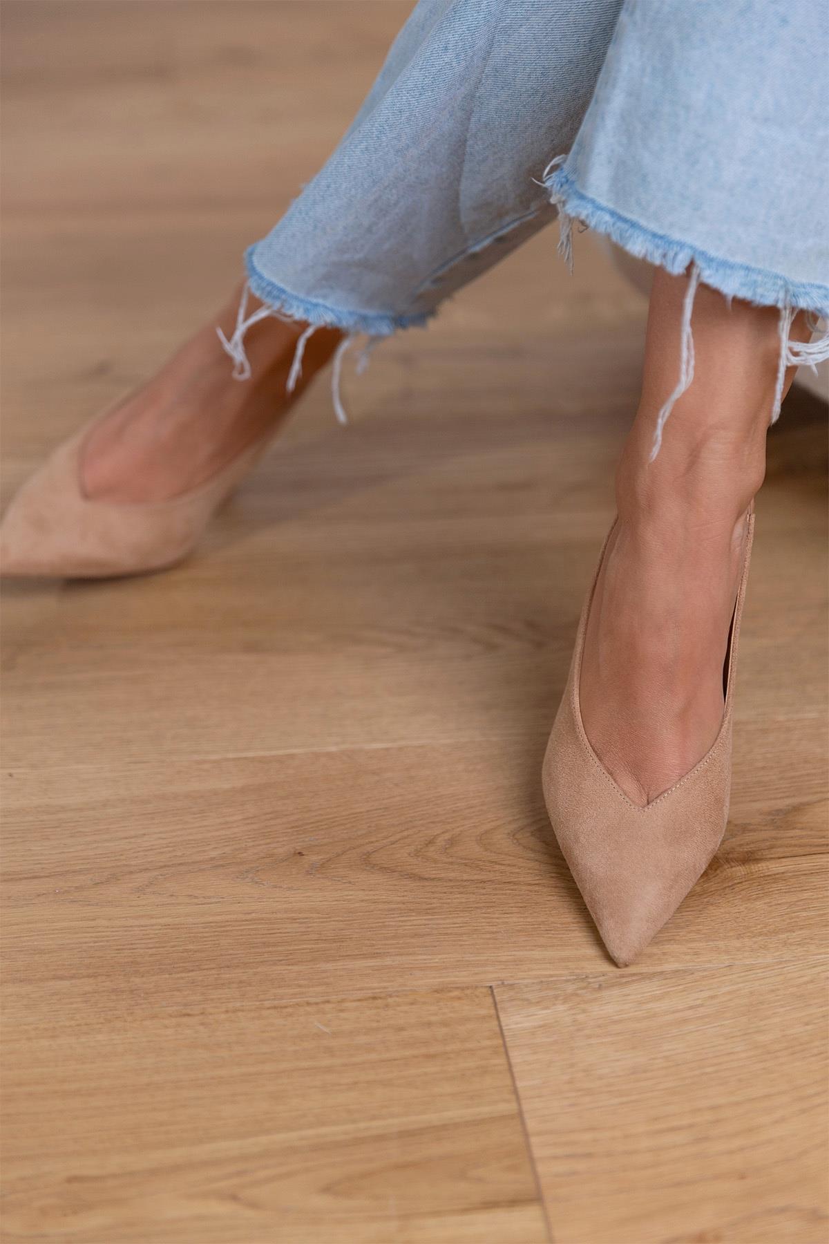 SARA BEJ SÜET AYAKKABI BEJ