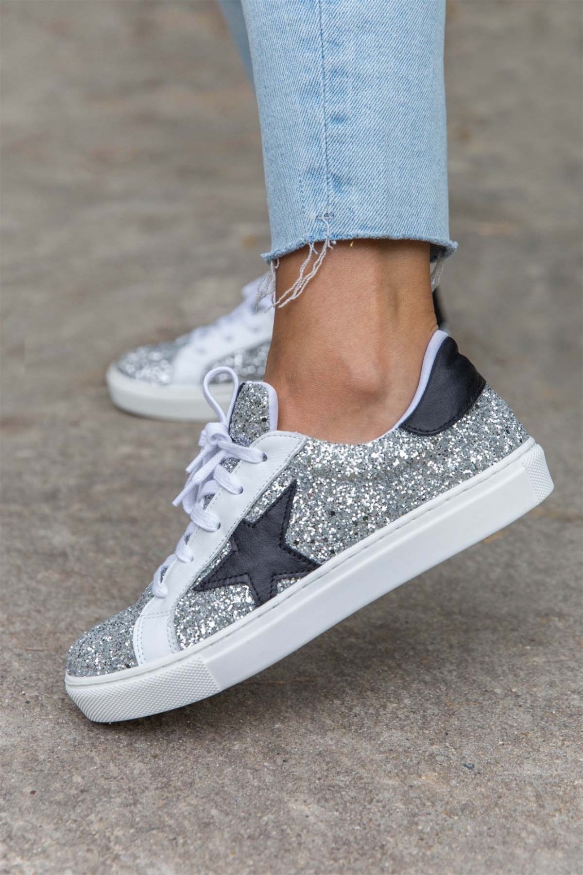 STAR BEYAZ SİMLİ SNEAKER BEYAZ
